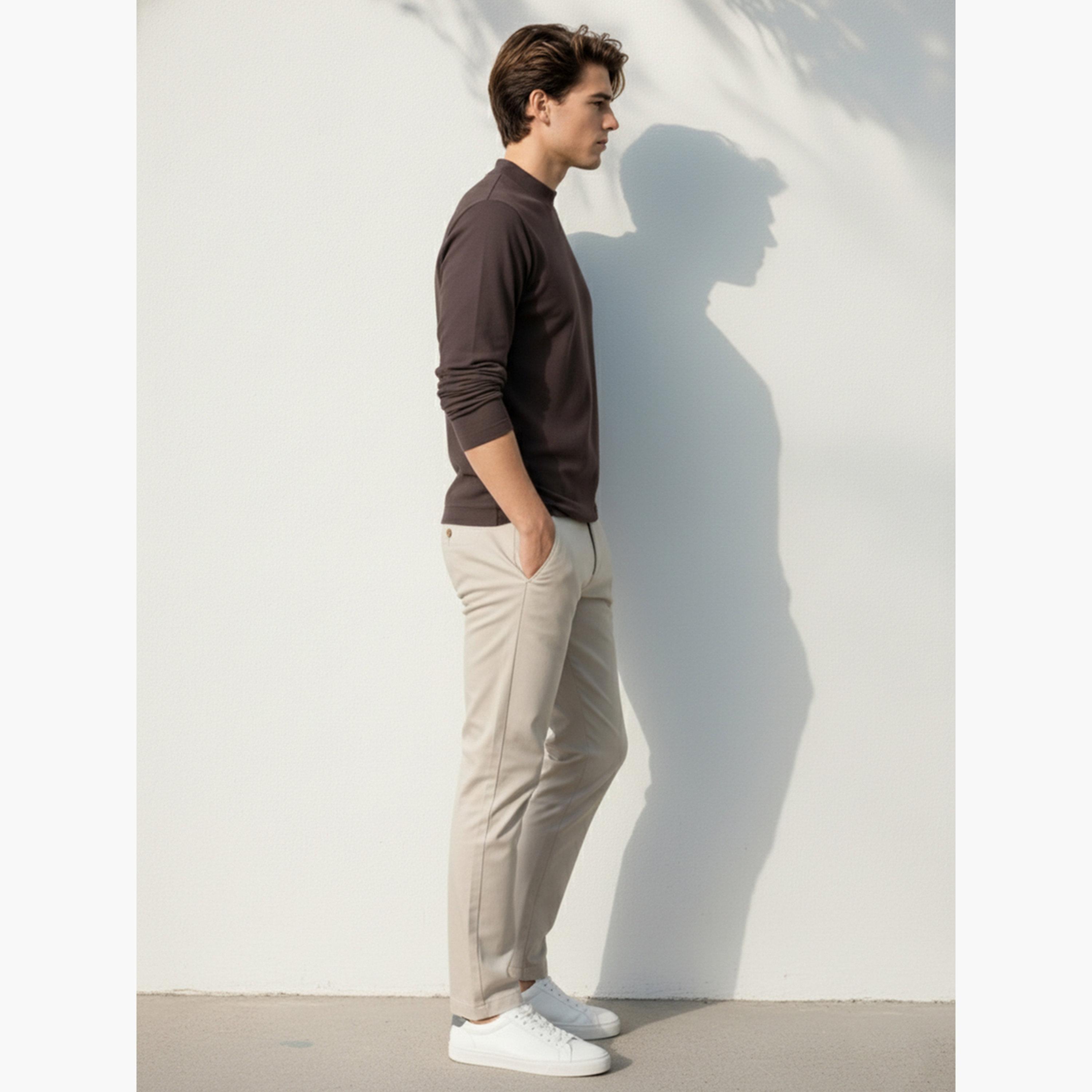 Take Two Men Brown Long Sleeve Knit T-Shirt-men-clothing-tshirtsandpolos-tshirts-image-4
