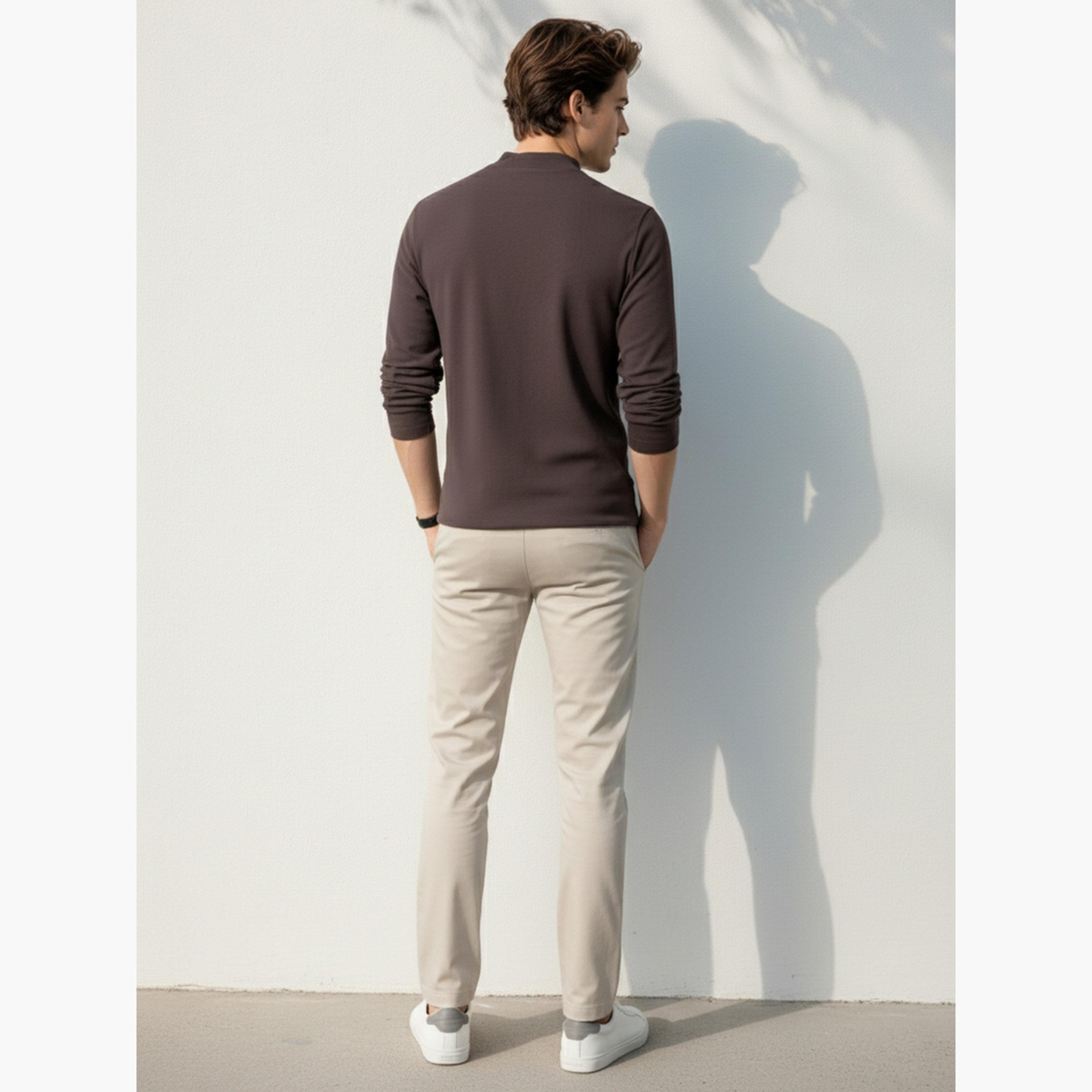 Take Two Men Brown Long Sleeve Knit T-Shirt-men-clothing-tshirtsandpolos-tshirts-image-5