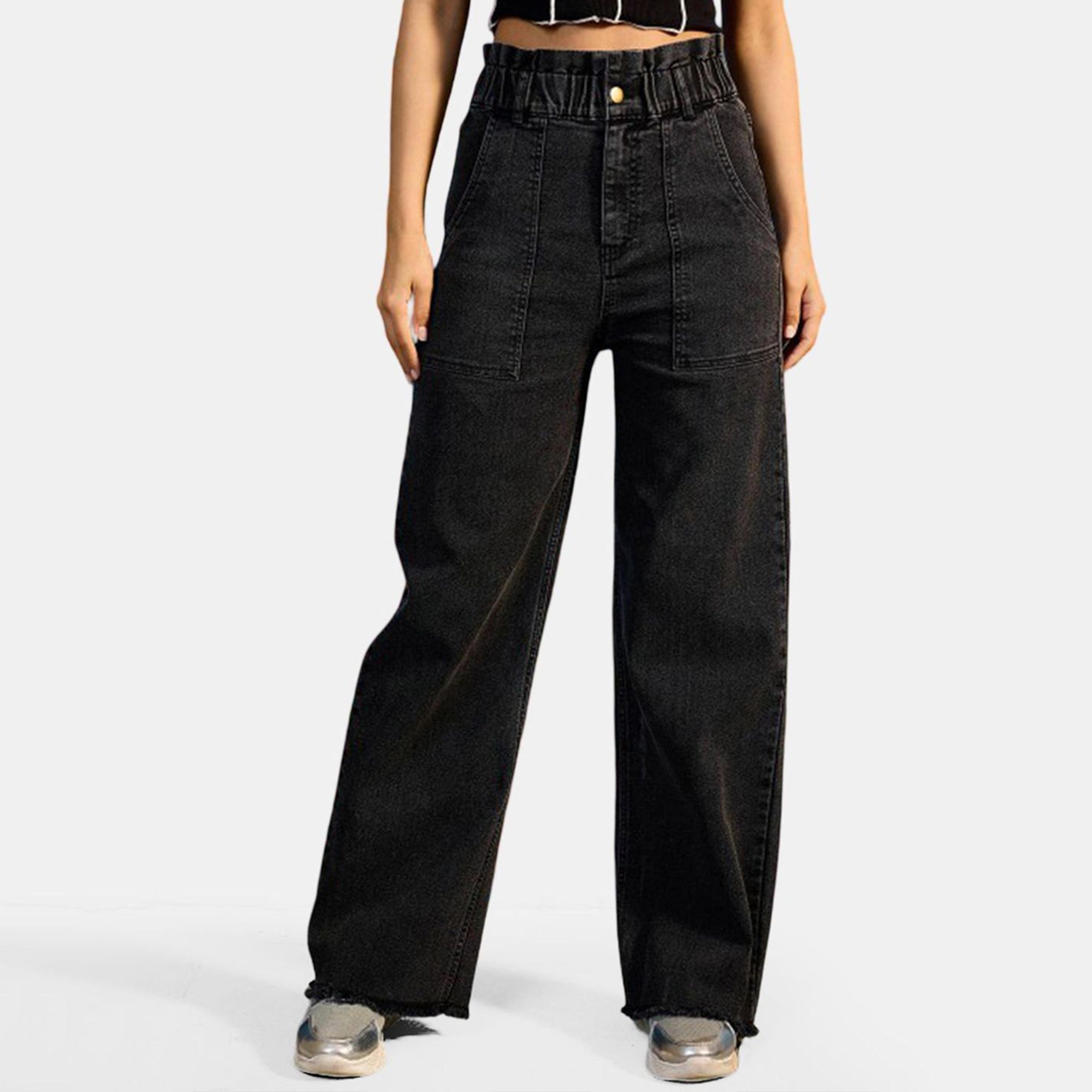 Take Two Women Black Mid-Rise Regular Fit Jean-women-clothing-bottoms-jeans-image-1