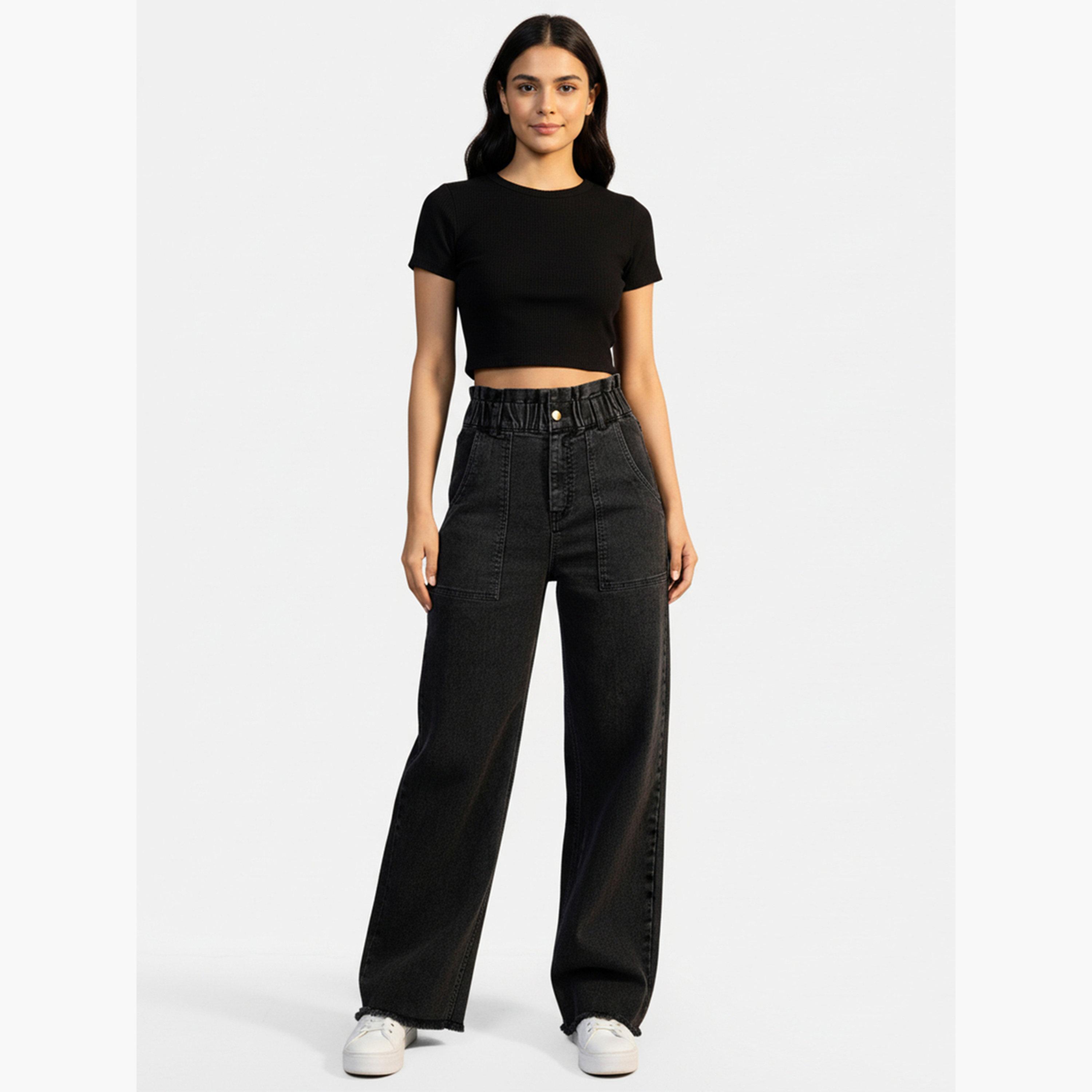 Take Two Women Black Mid-Rise Regular Fit Jean-women-clothing-bottoms-jeans-image-2