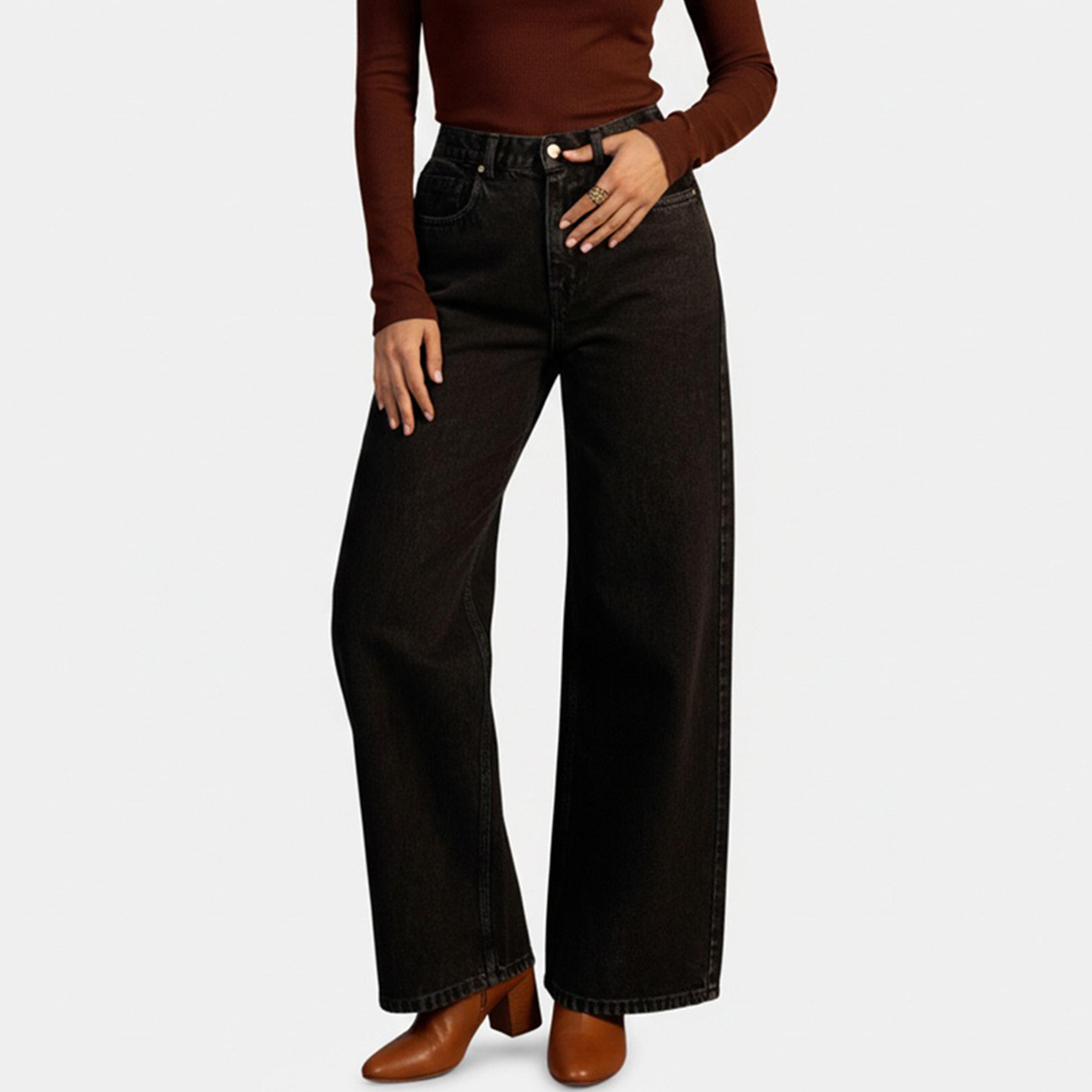 Take Two Women Black Mid-Rise Regular Fit Jean-women-clothing-bottoms-jeans-image-1