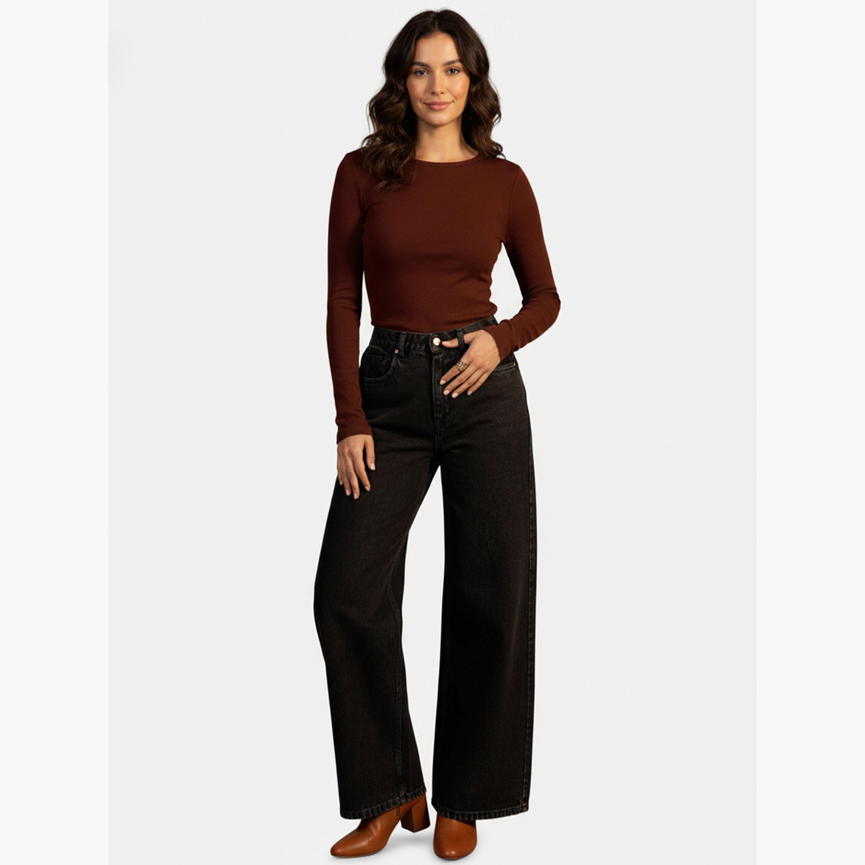 Take Two Women Black Mid-Rise Regular Fit Jean-women-clothing-bottoms-jeans-image-2
