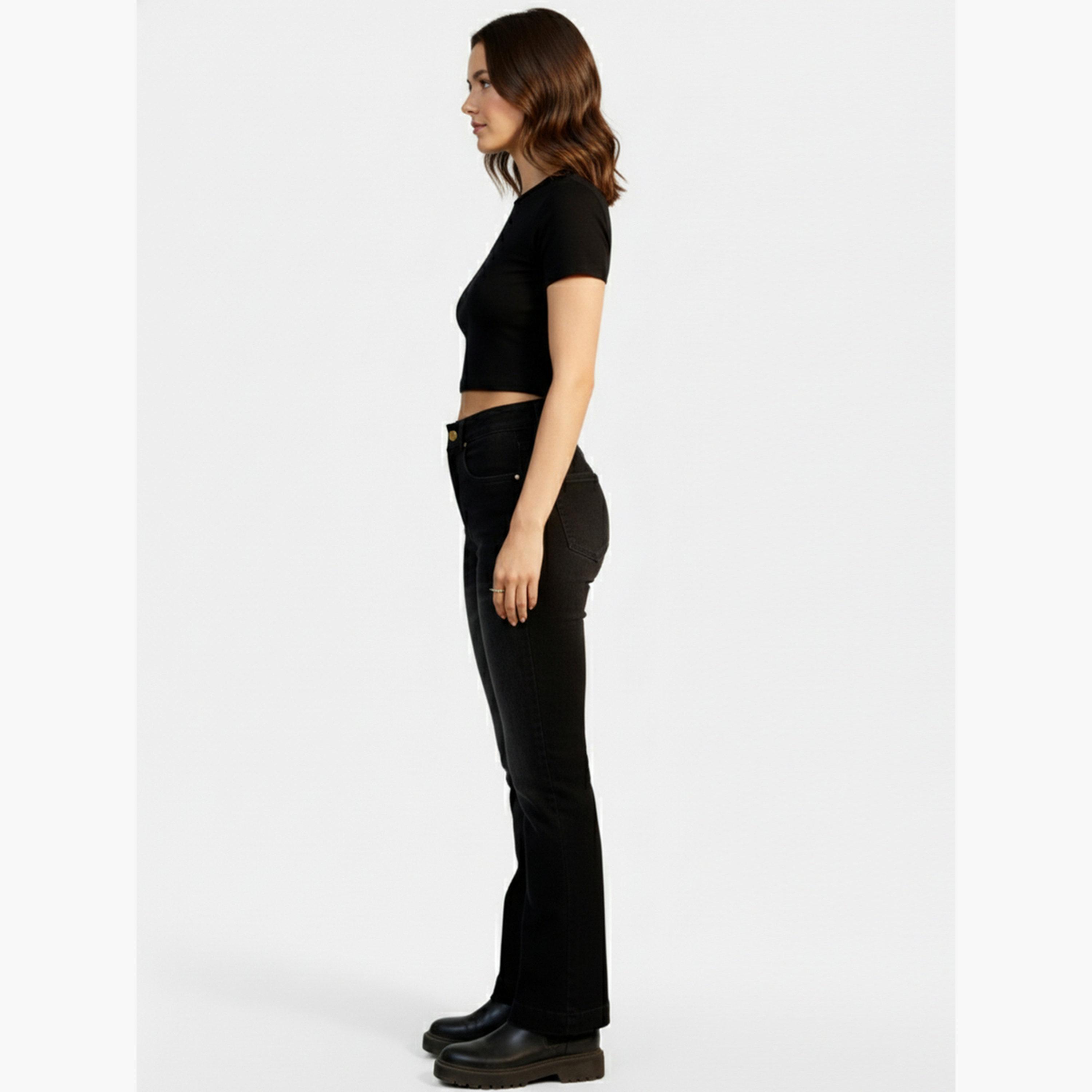 Take Two Women Black Mid Rise Regular Fit Jeans-women-clothing-bottoms-jeans-image-5
