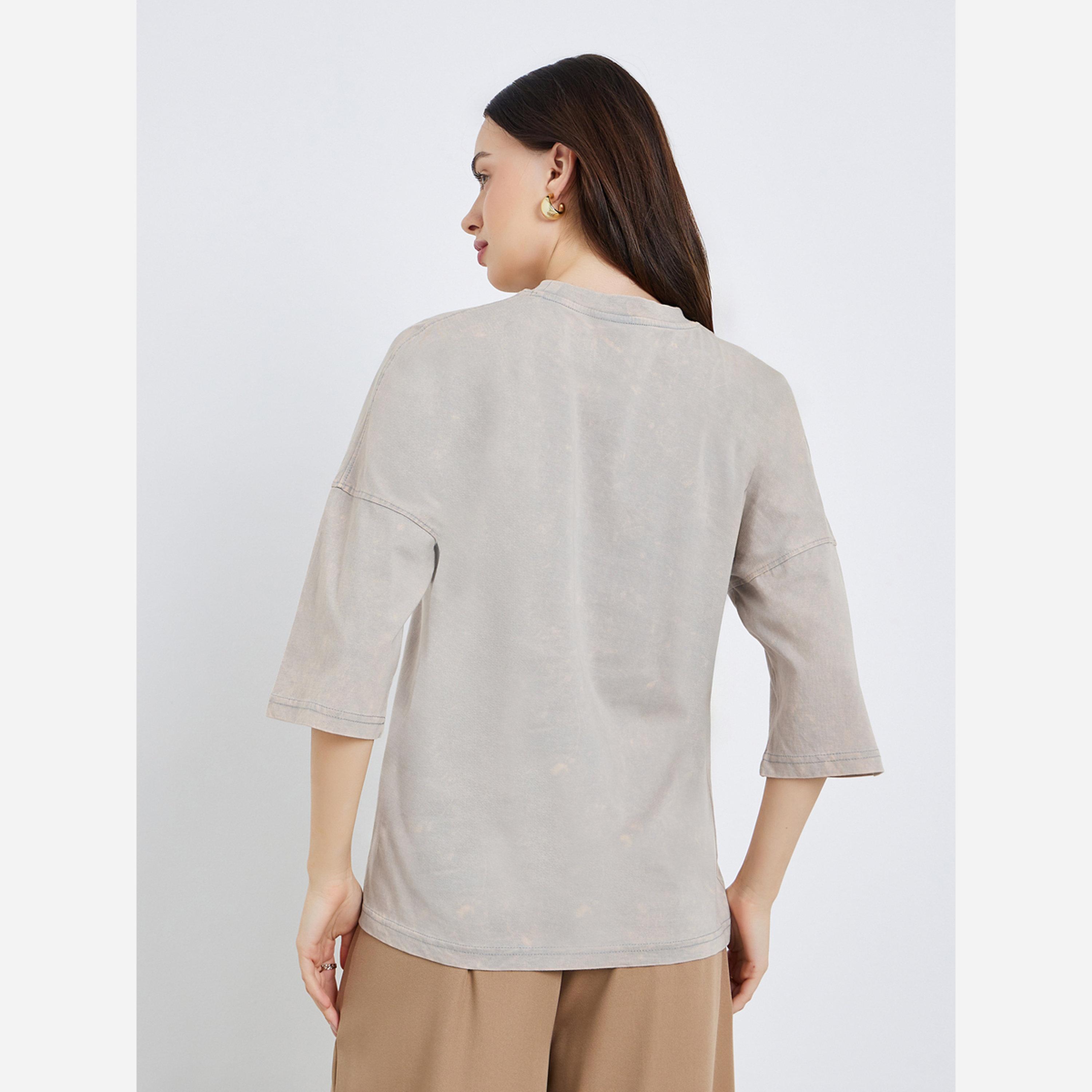 Styli WASHED SMALL EMBROIDERD PLAIN TEE
BLOCK -19-women-clothing-tshirts-image-5