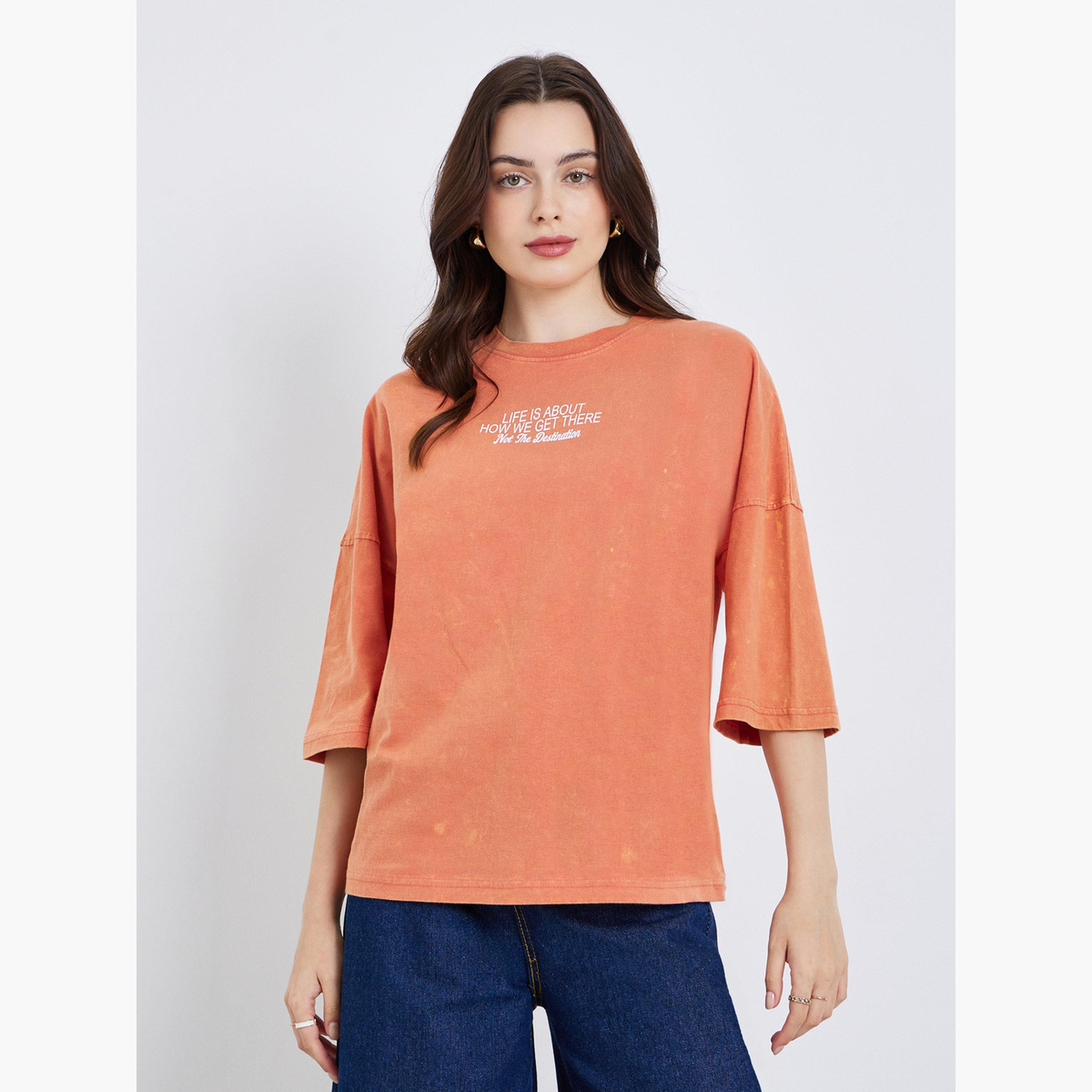 Styli Women Washed Oversized 100% Cotton T-Shirt-women-clothing-tshirts-image-1