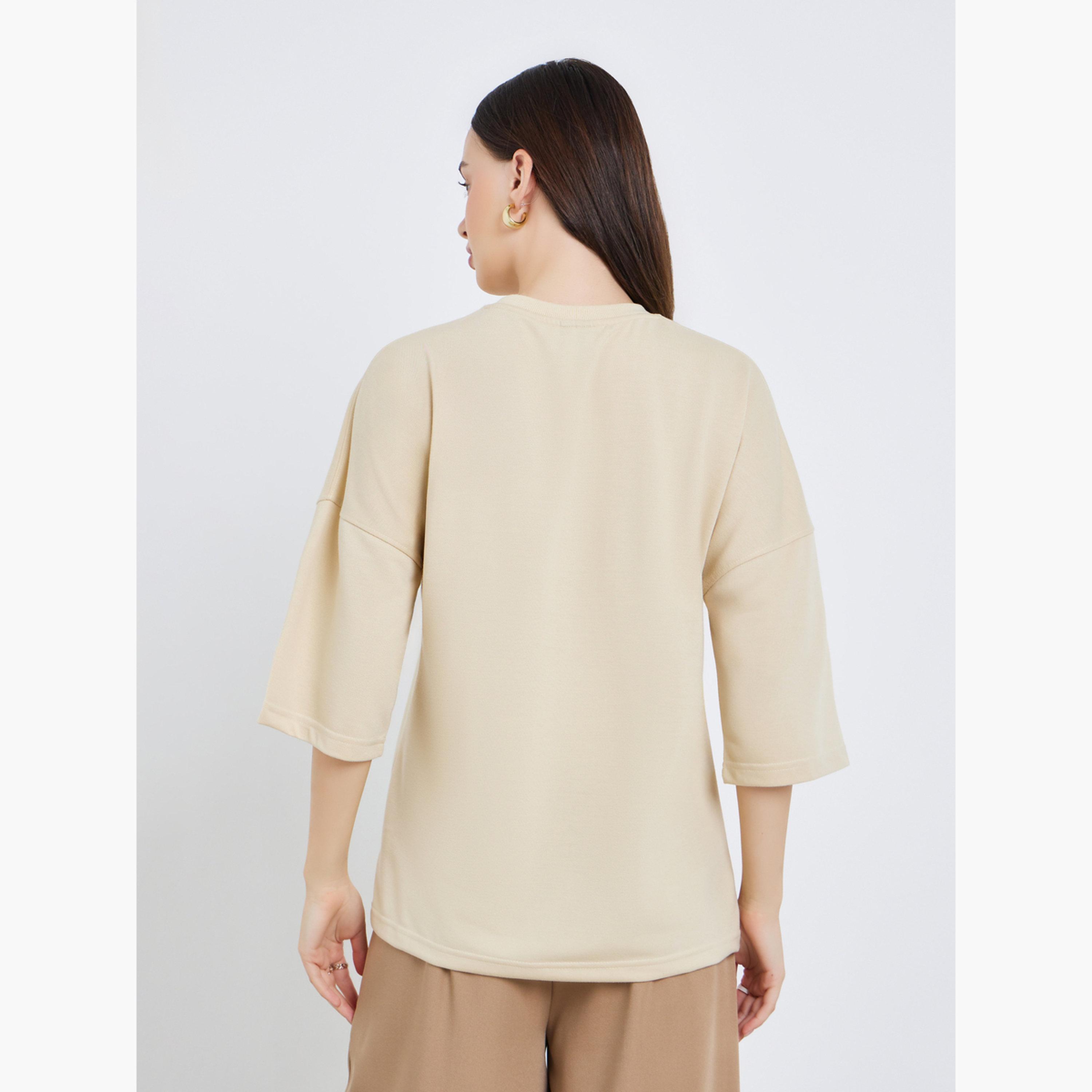 طقم قميص بأزرار وبنطلون-women-clothing-tshirts-image-4