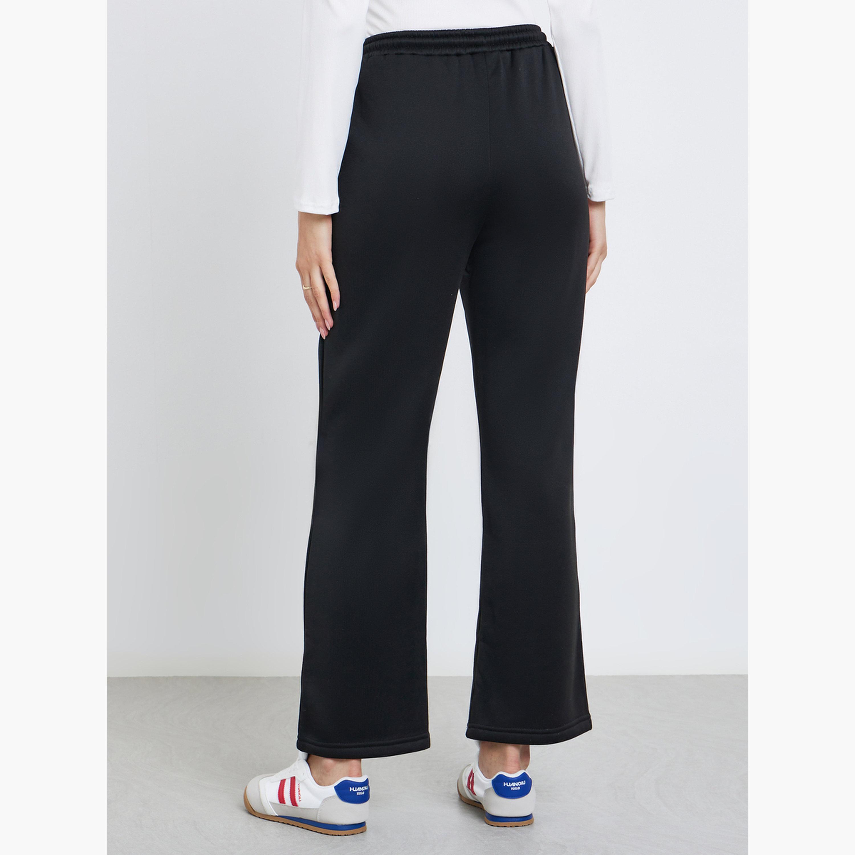 تيك تو - بنطال رياضي نسائي أسود بقصّة مستقيمة-women-clothing-bottoms-joggers-image-4