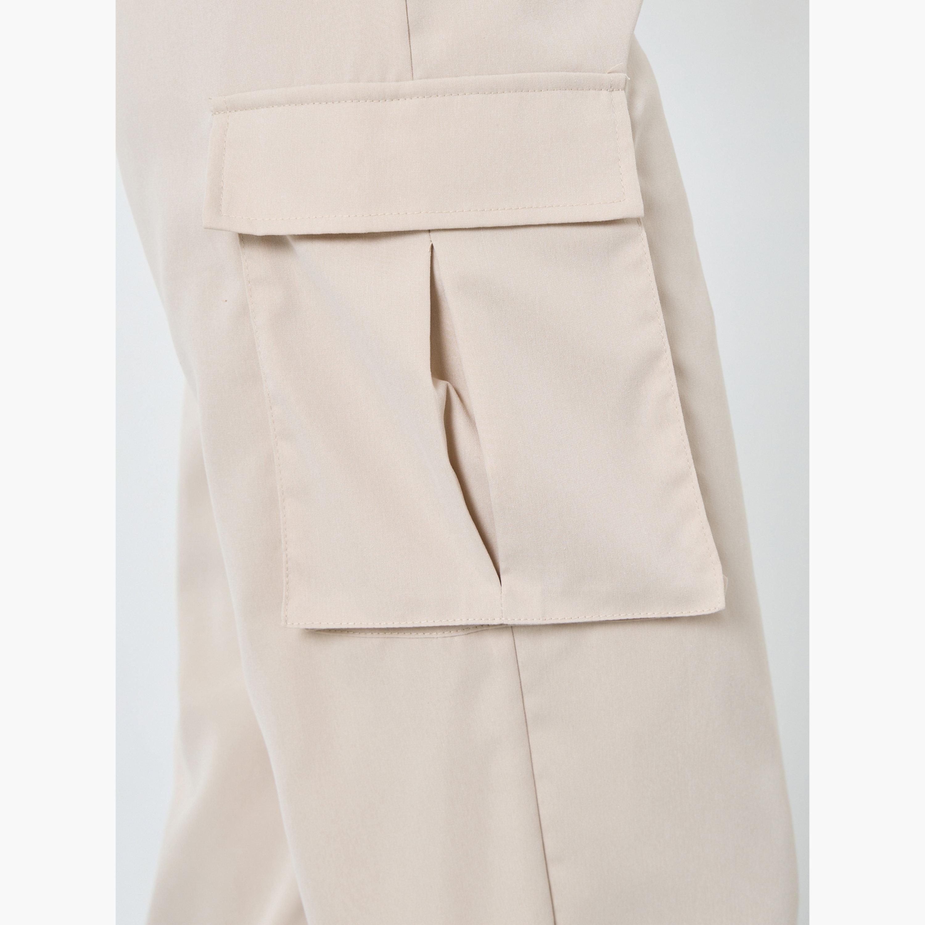 Take Two Women Solid Cargo Pocket Detail Joggers-women-clothing-bottoms-joggers-image-3