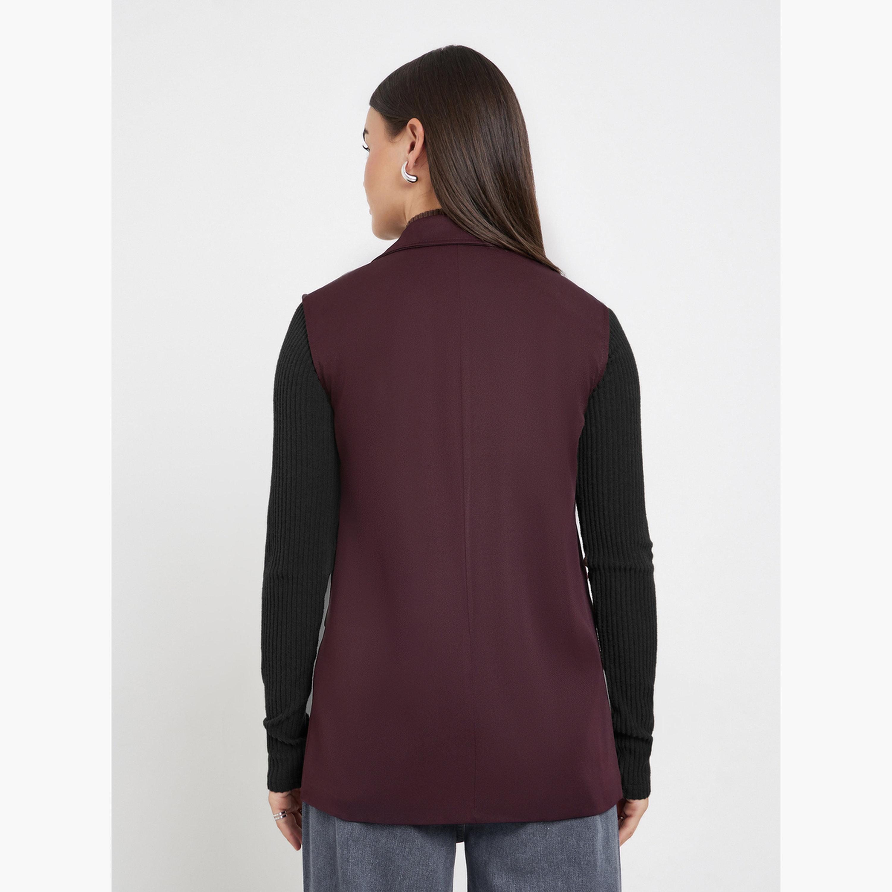 ستايلي - سترة بنية بدون أكمام-women-winterwear-coatsandjackets-waistcoats-image-5