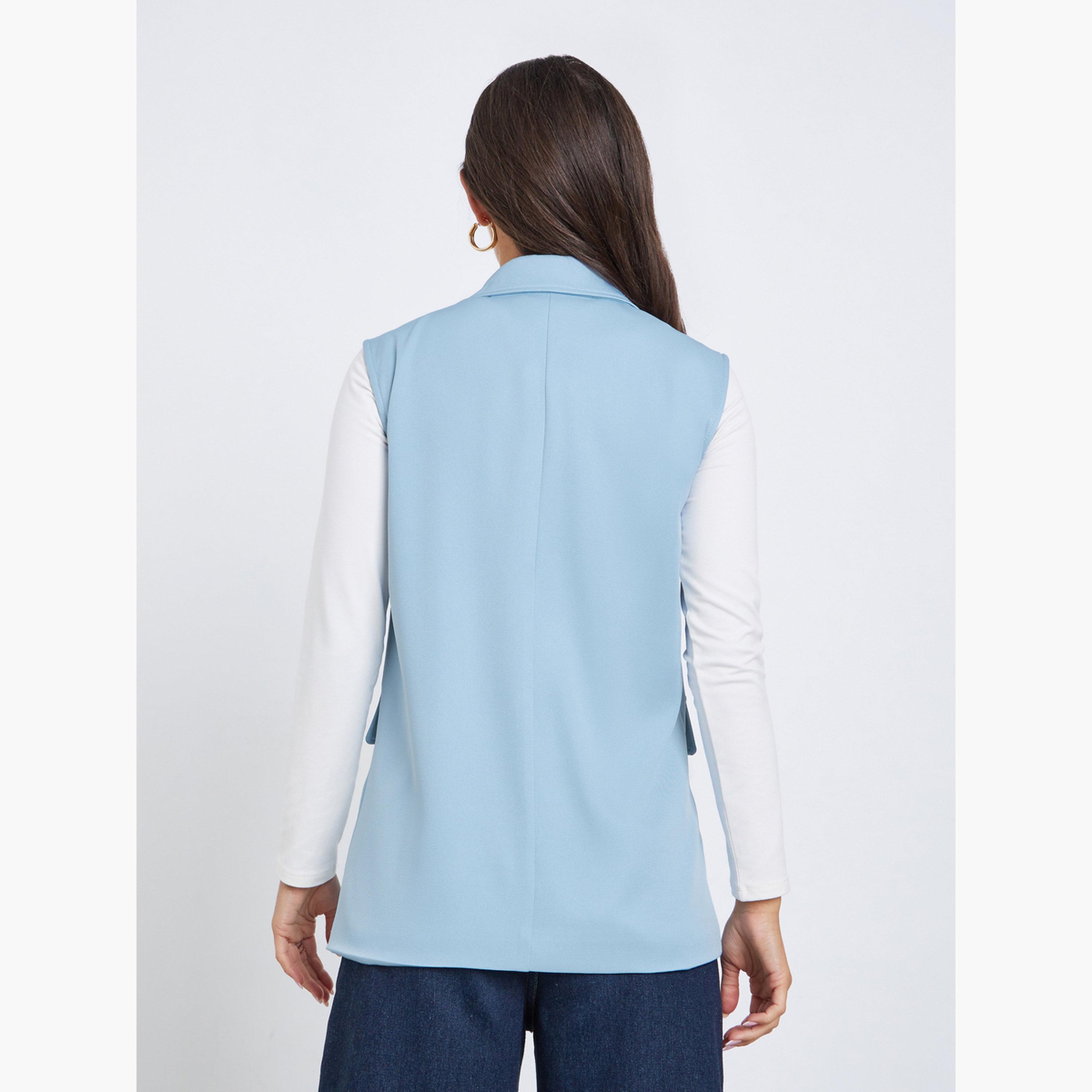 ستايلي - سترة طويلة صفين من الأزرار-women-winterwear-coatsandjackets-waistcoats-image-4
