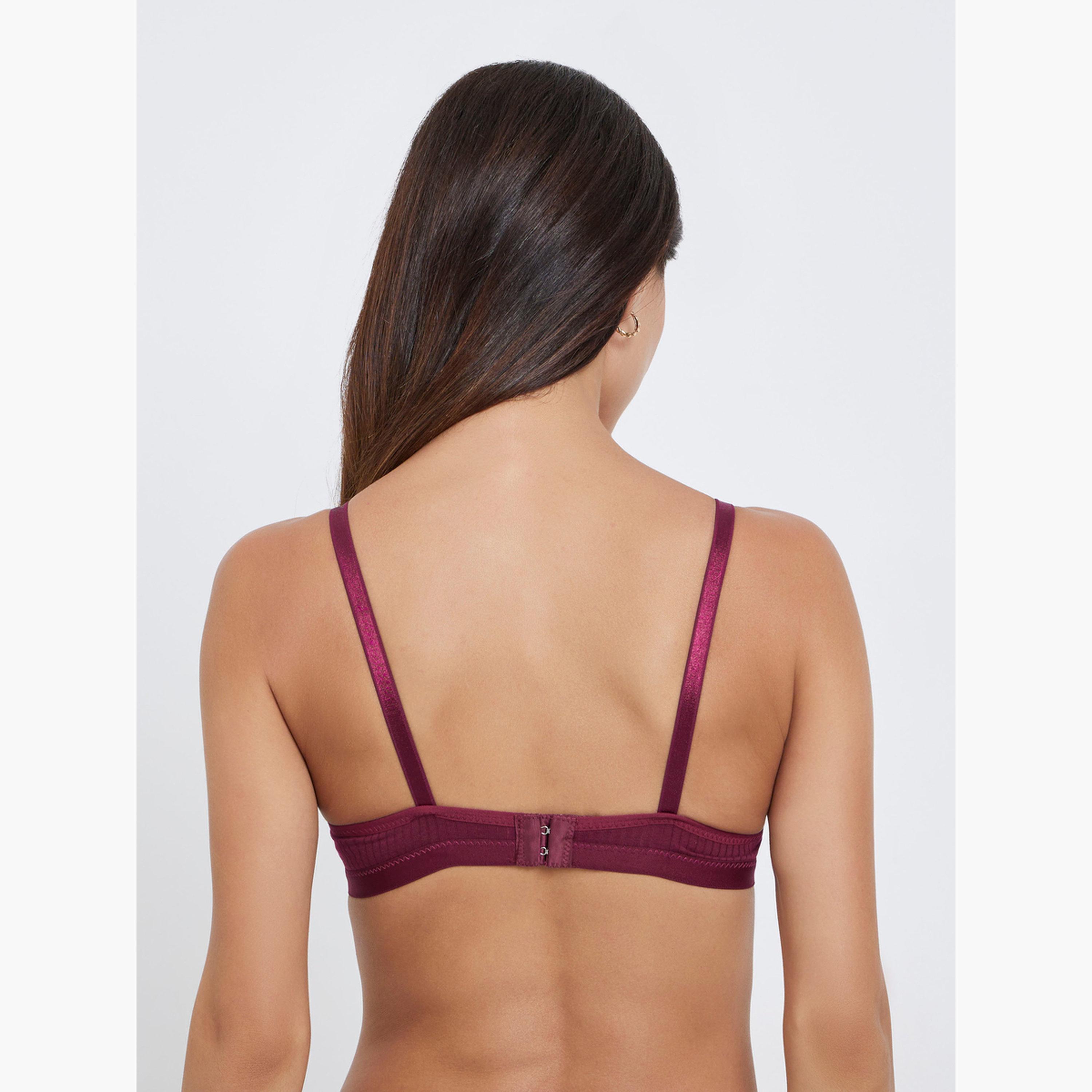 ستايلي - عبوة من قطعتين - حمالة صدر تي شيرت مبطنة بدون أسلاك-women-clothing-lingerie-bras-image-4
