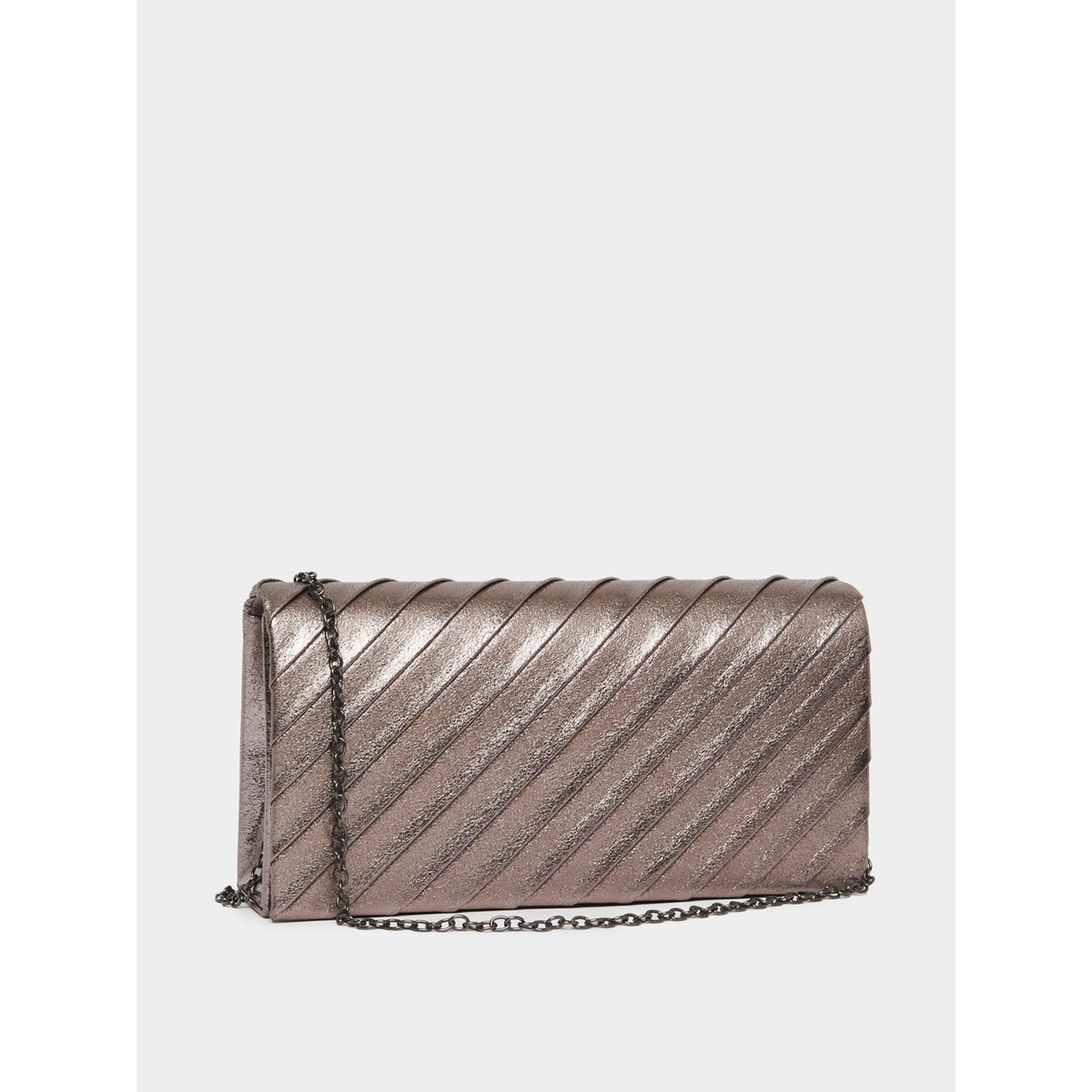 حقيبة كلاتش ميتاليك بحزام سلسلة-women-bagsandwallets-handbags-image-1