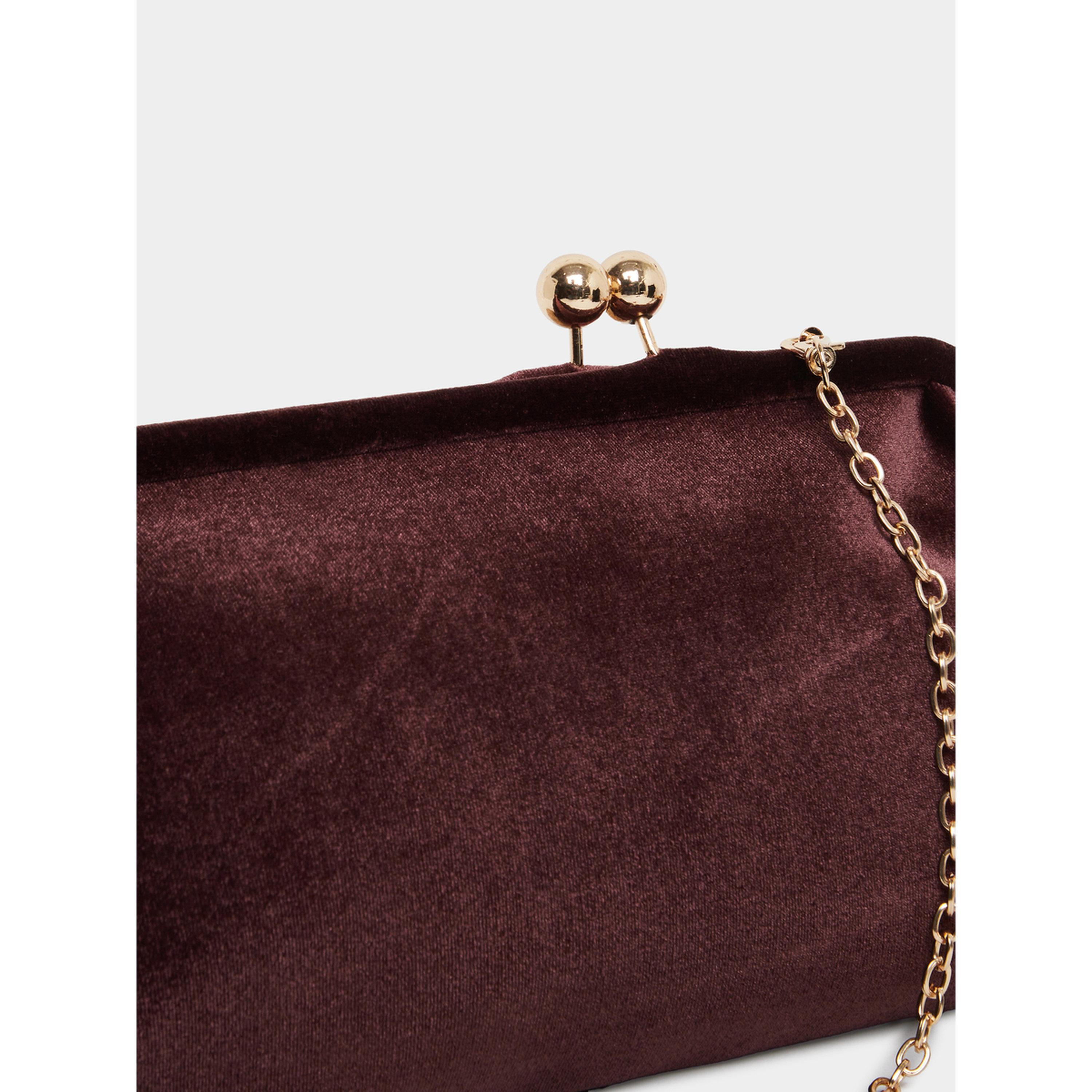 حقيبة كلاتش مخمل بحزام سلسلة-women-bagsandwallets-handbags-image-4