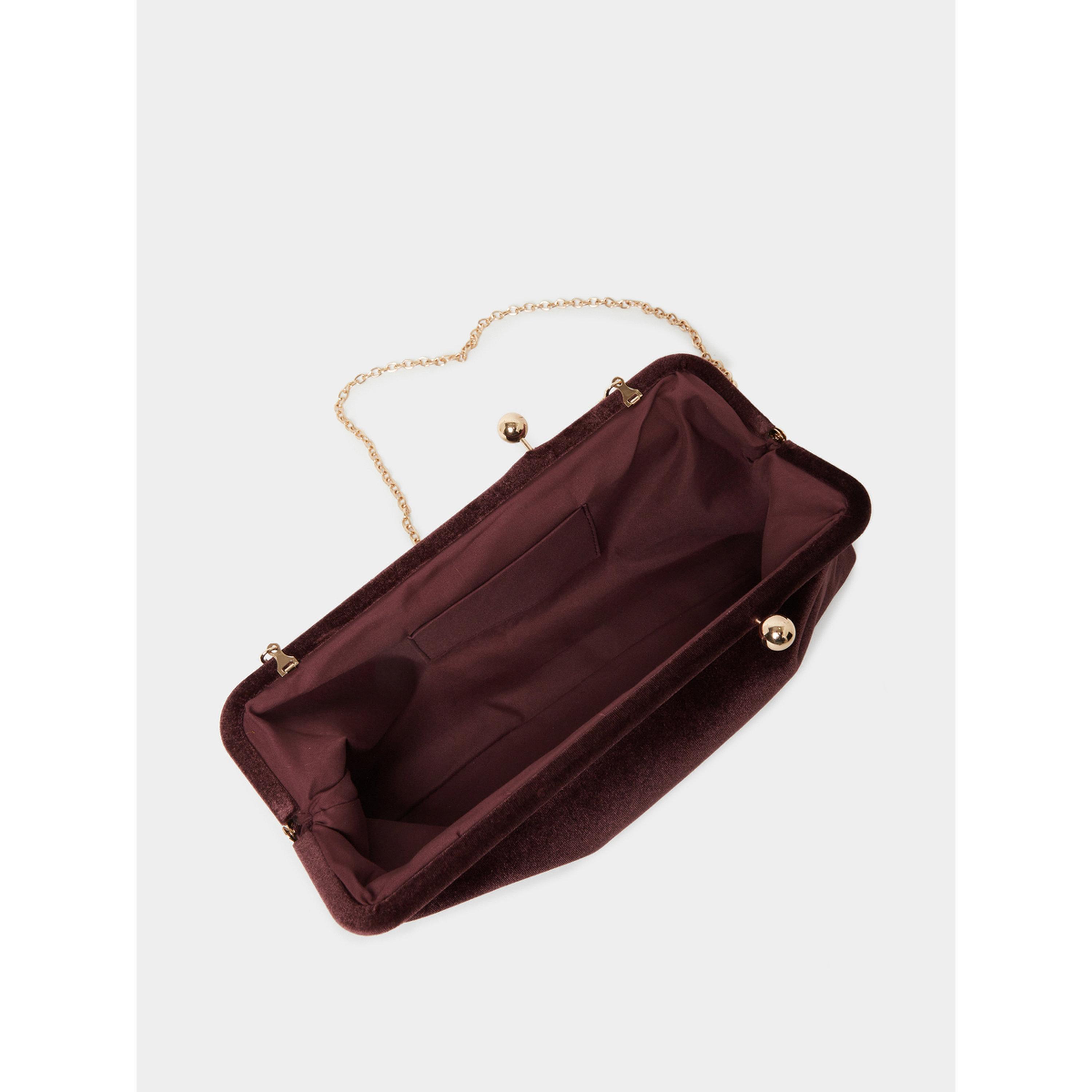 حقيبة كلاتش مخمل بحزام سلسلة-women-bagsandwallets-handbags-image-5