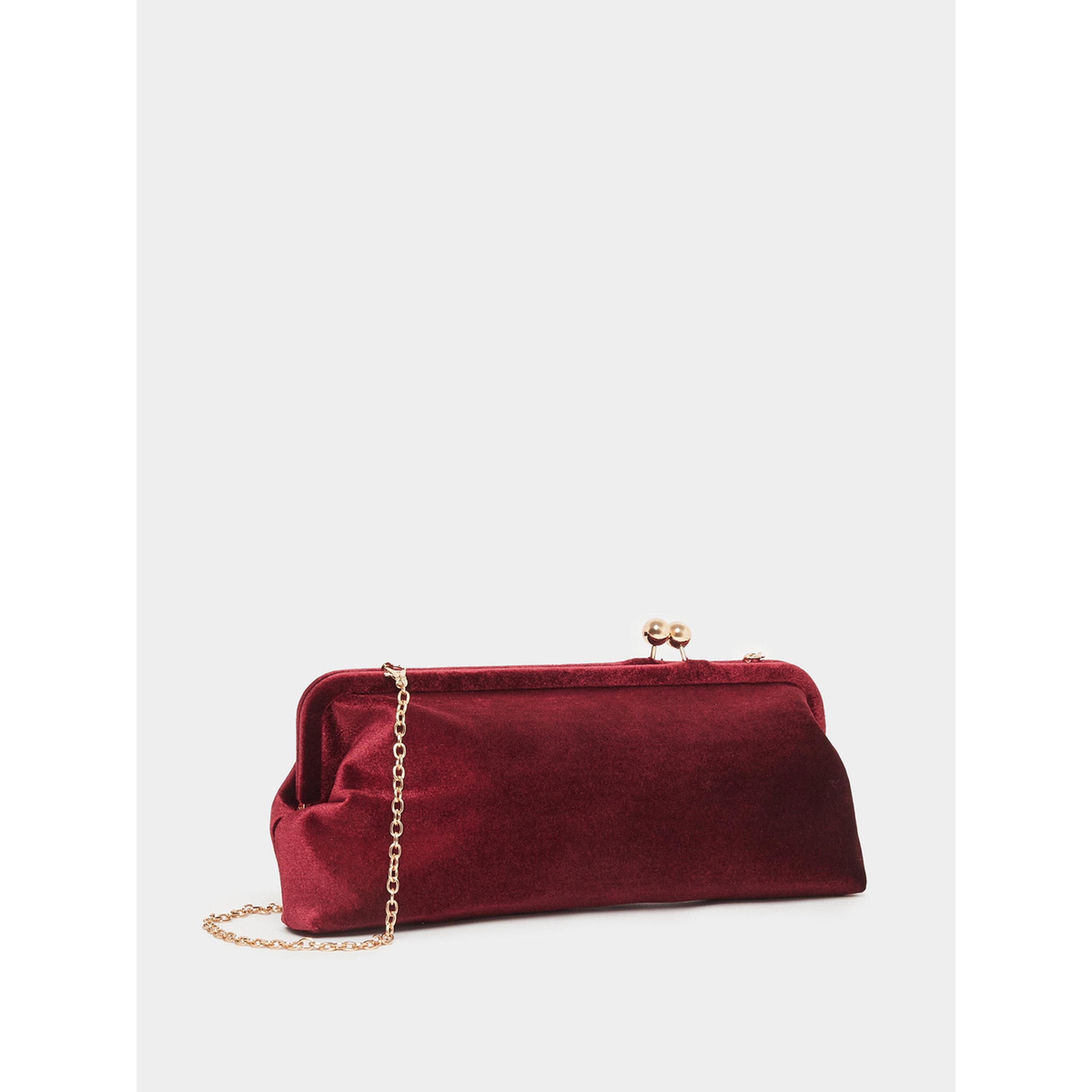 حقيبة كلاتش مخمل بسلسلة كتف-women-bagsandwallets-handbags-image-1