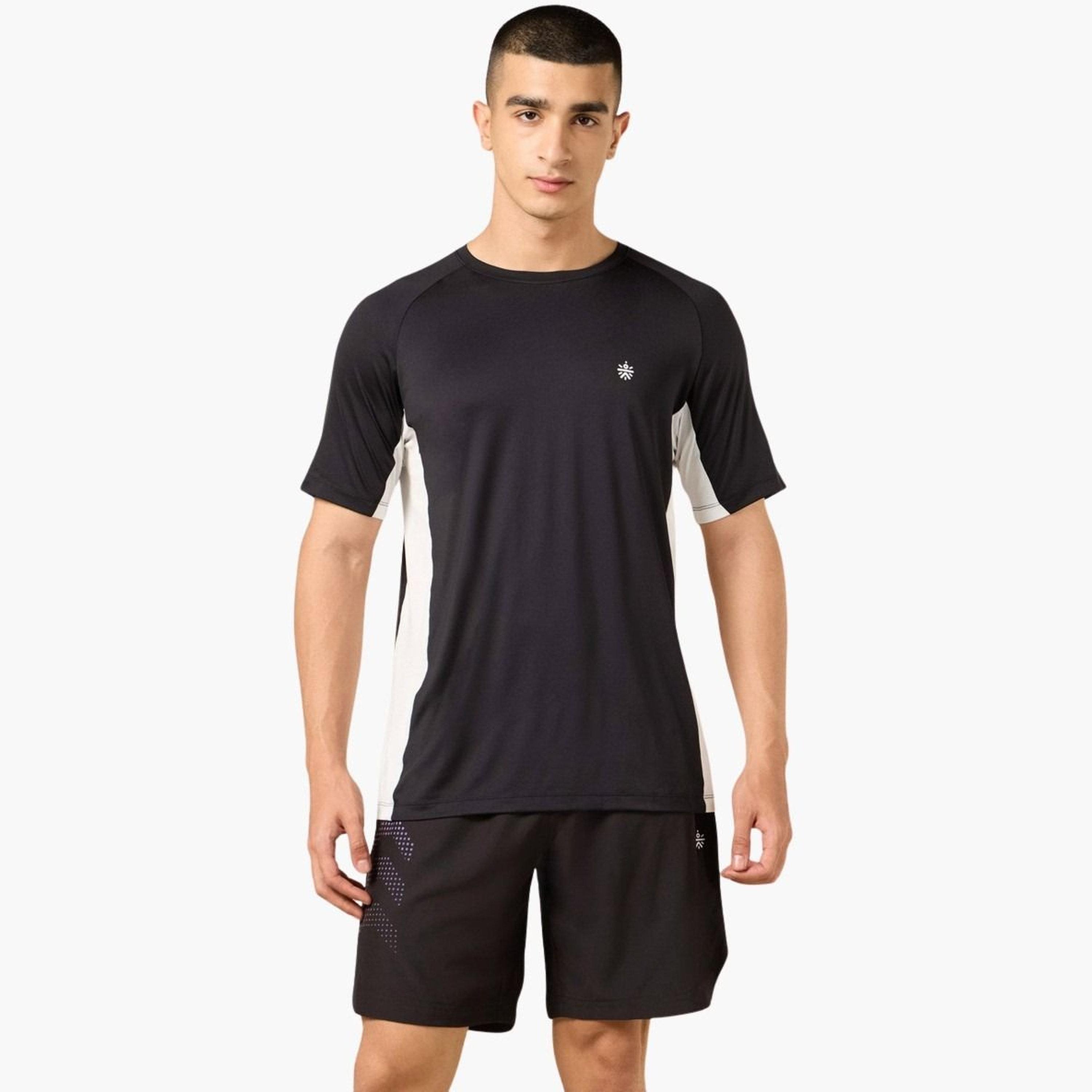 كوالت × ستايلي - تي شيرت رجالي أسود اللون بأكمام راجلان-men-clothing-tshirtsandpolos-tshirts-image-1