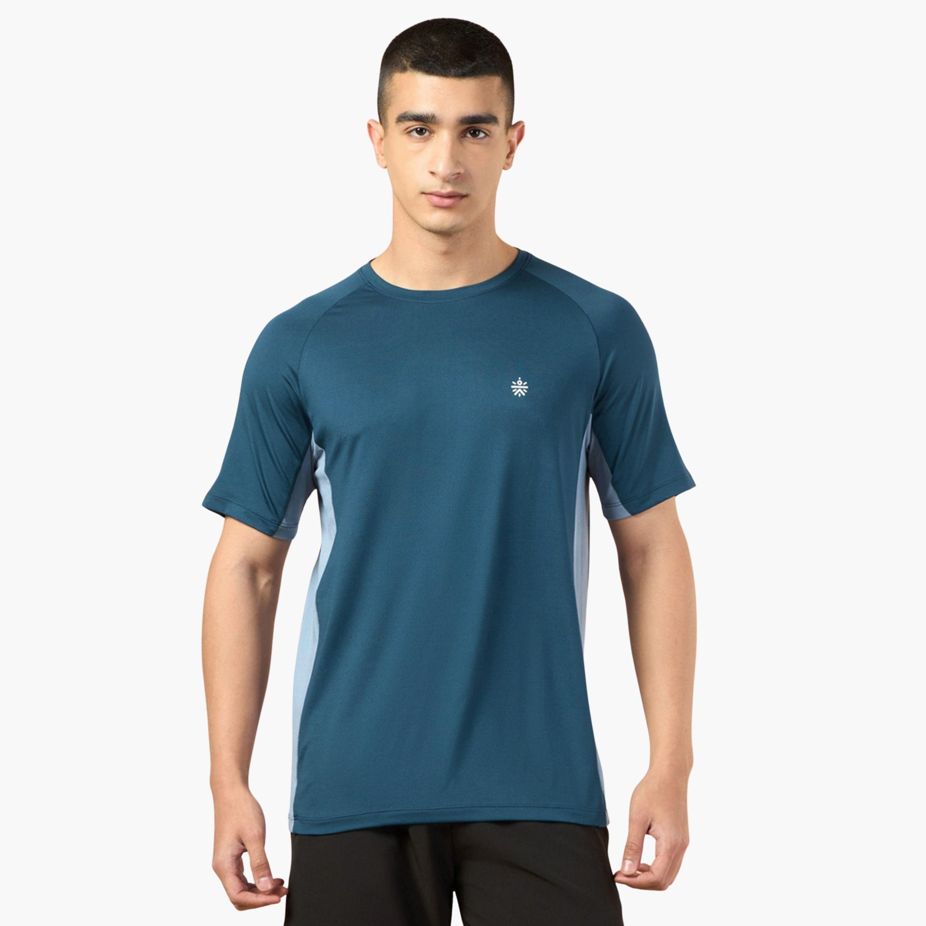 Cult X Styli Men Navy Blue Color Block Raglan Sleeve T-Shirt-men-clothing-sportswearandactivewear-tshirtsandpolos-image-1