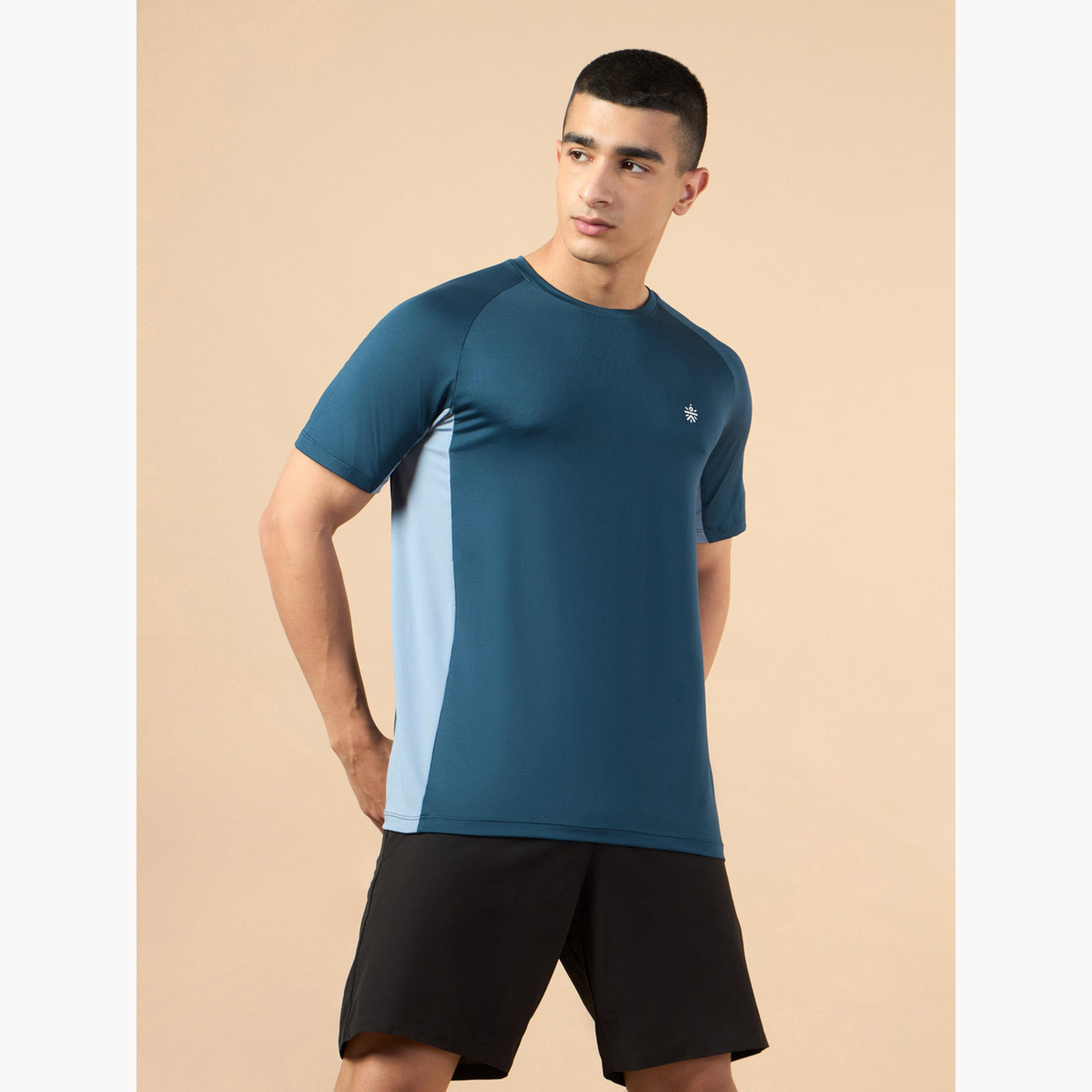 Cult X Styli Men Navy Blue Color Block Raglan Sleeve T-Shirt-men-clothing-sportswearandactivewear-tshirtsandpolos-image-4