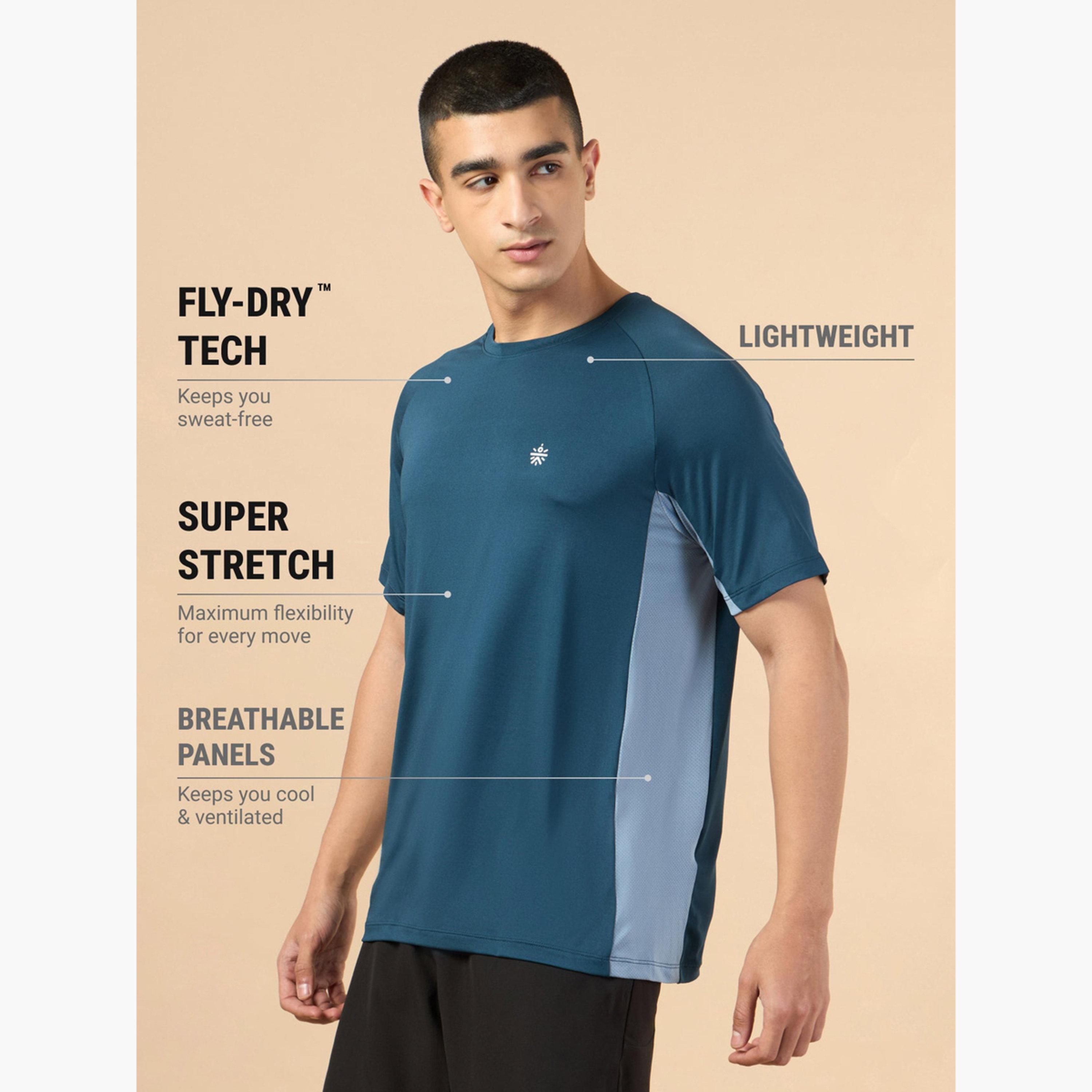 Cult X Styli Men Navy Blue Color Block Raglan Sleeve T-Shirt-men-clothing-sportswearandactivewear-tshirtsandpolos-image-5