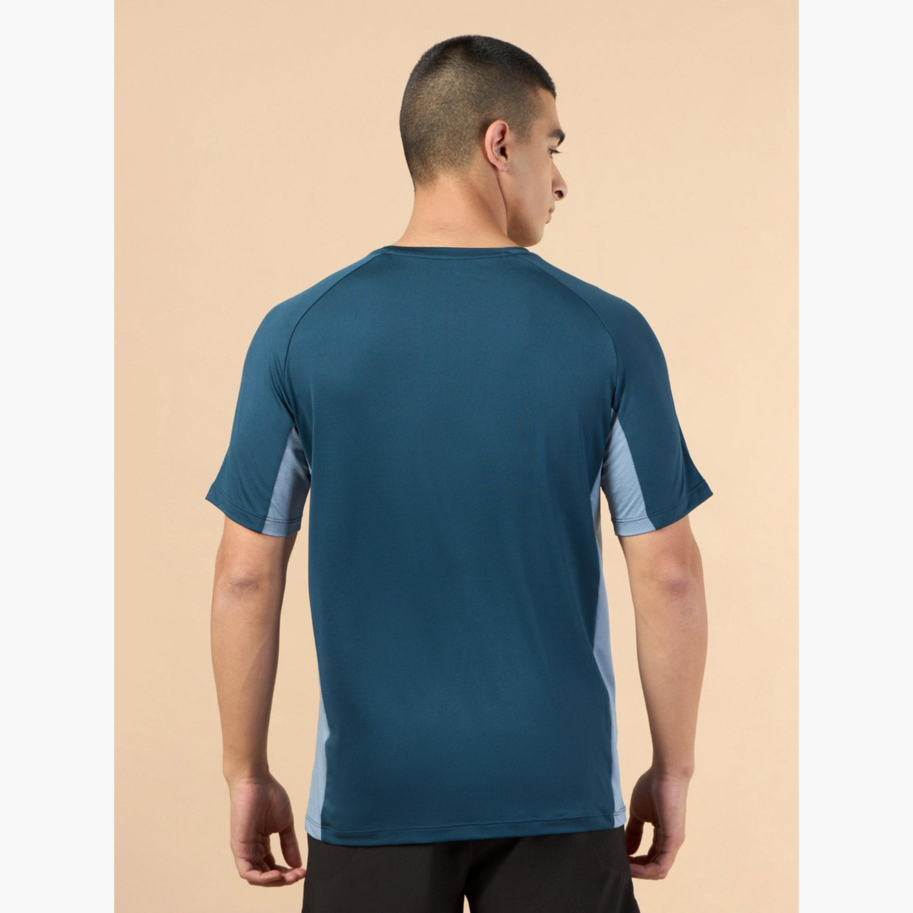 Cult X Styli Men Navy Blue Color Block Raglan Sleeve T-Shirt-men-clothing-sportswearandactivewear-tshirtsandpolos-image-6