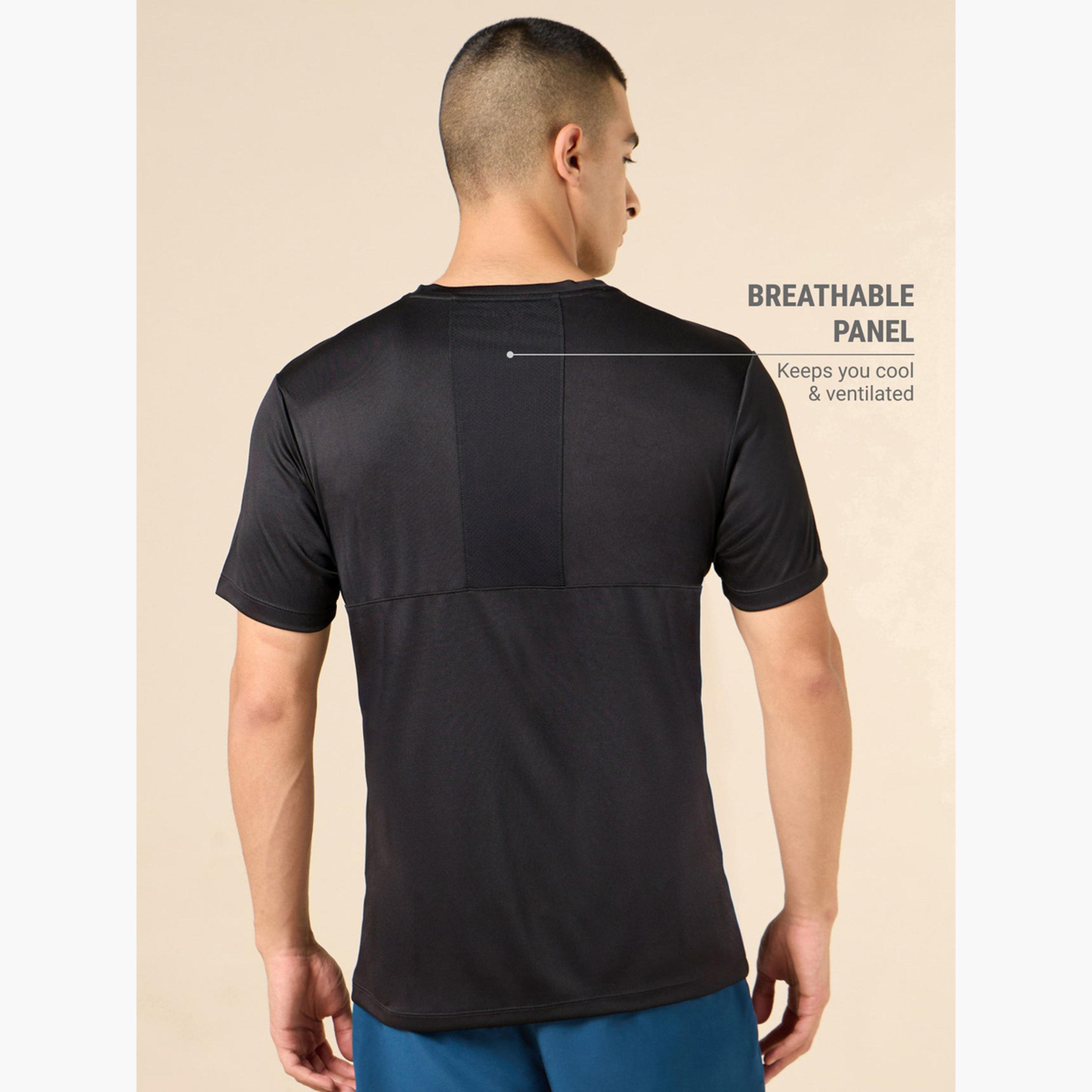 Cult X Styli Men Black Solid Raglan Sleeve T-Shirt-men-clothing-tshirtsandpolos-tshirts-image-5