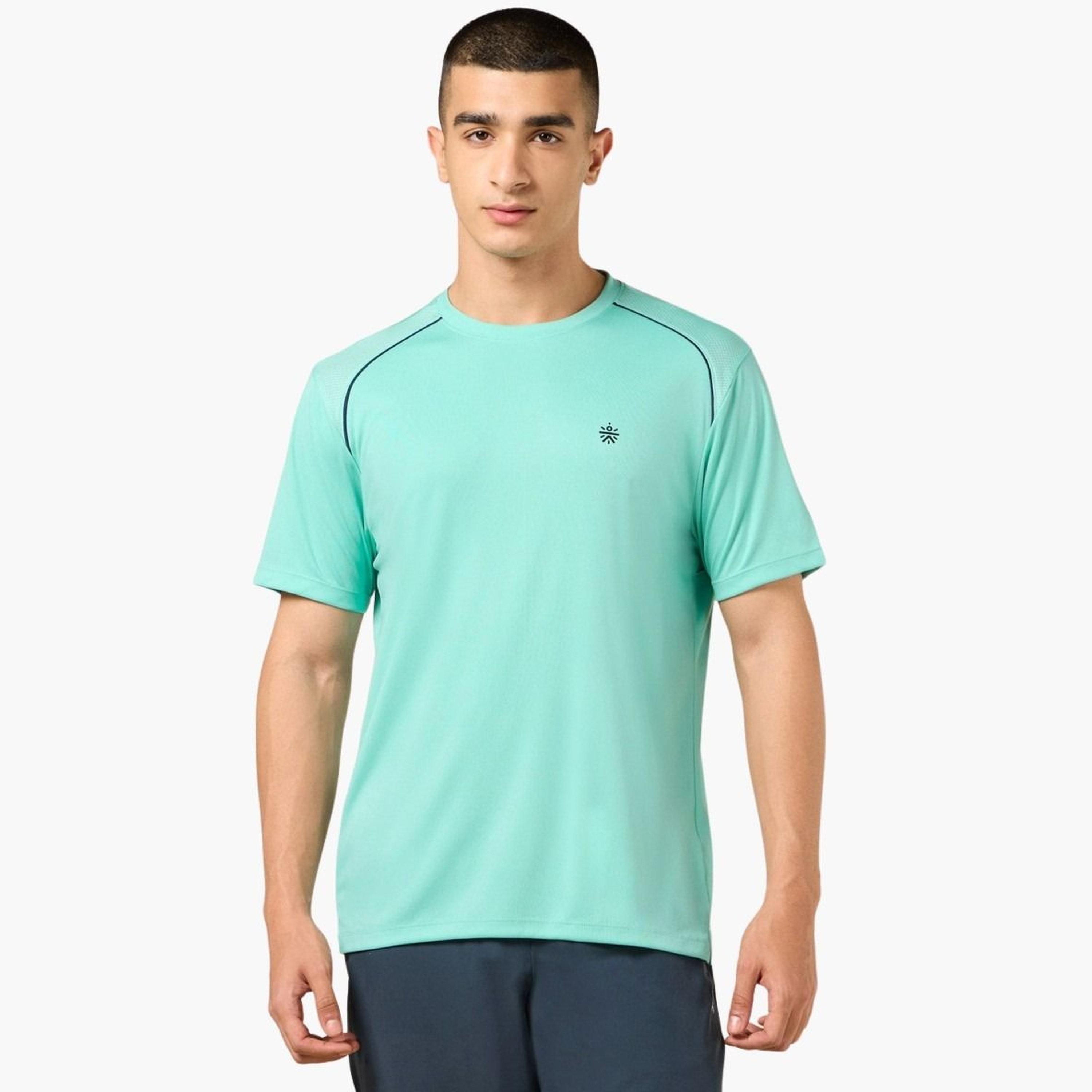 Cult X Styli Men Blue Solid Raglan Sleeve T-Shirt-men-clothing-tshirtsandpolos-tshirts-image-1