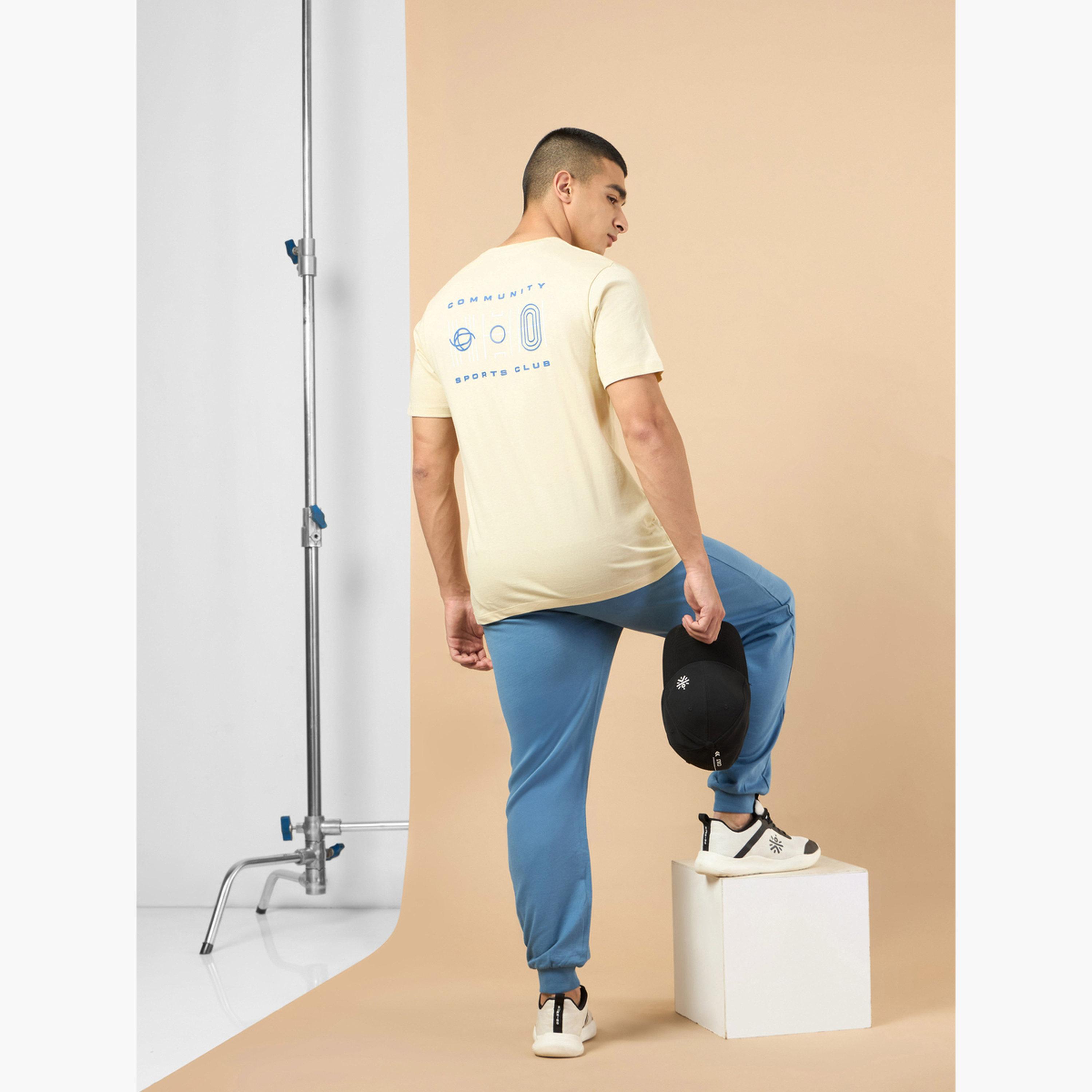 Cult X Styli Men Beige Graphic Print Short Sleeve T-Shirt-men-clothing-sportswearandactivewear-tshirtsandpolos-image-2