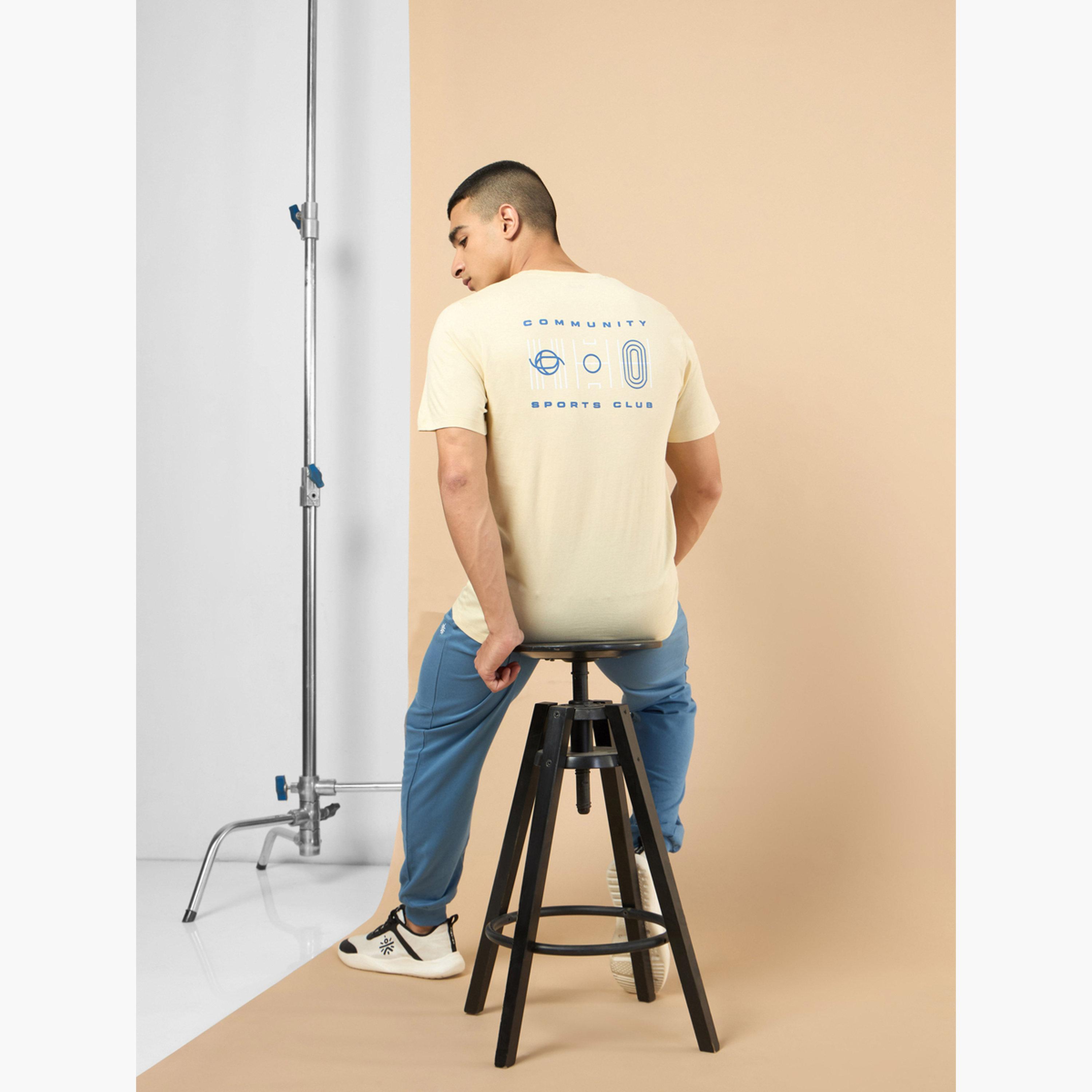 Cult X Styli Men Beige Graphic Print Short Sleeve T-Shirt-men-clothing-sportswearandactivewear-tshirtsandpolos-image-3