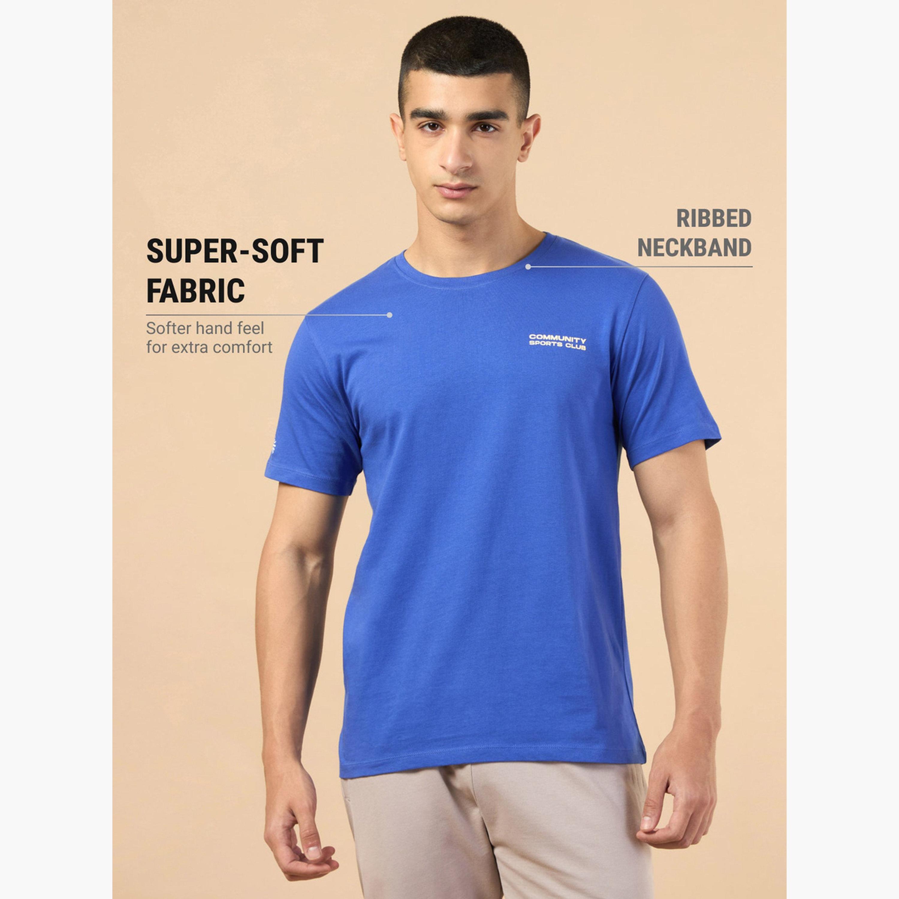 Cult X Styli Men Blue Graphic Print Short Sleeve T-Shirt-men-clothing-sportswearandactivewear-tshirtsandpolos-image-4
