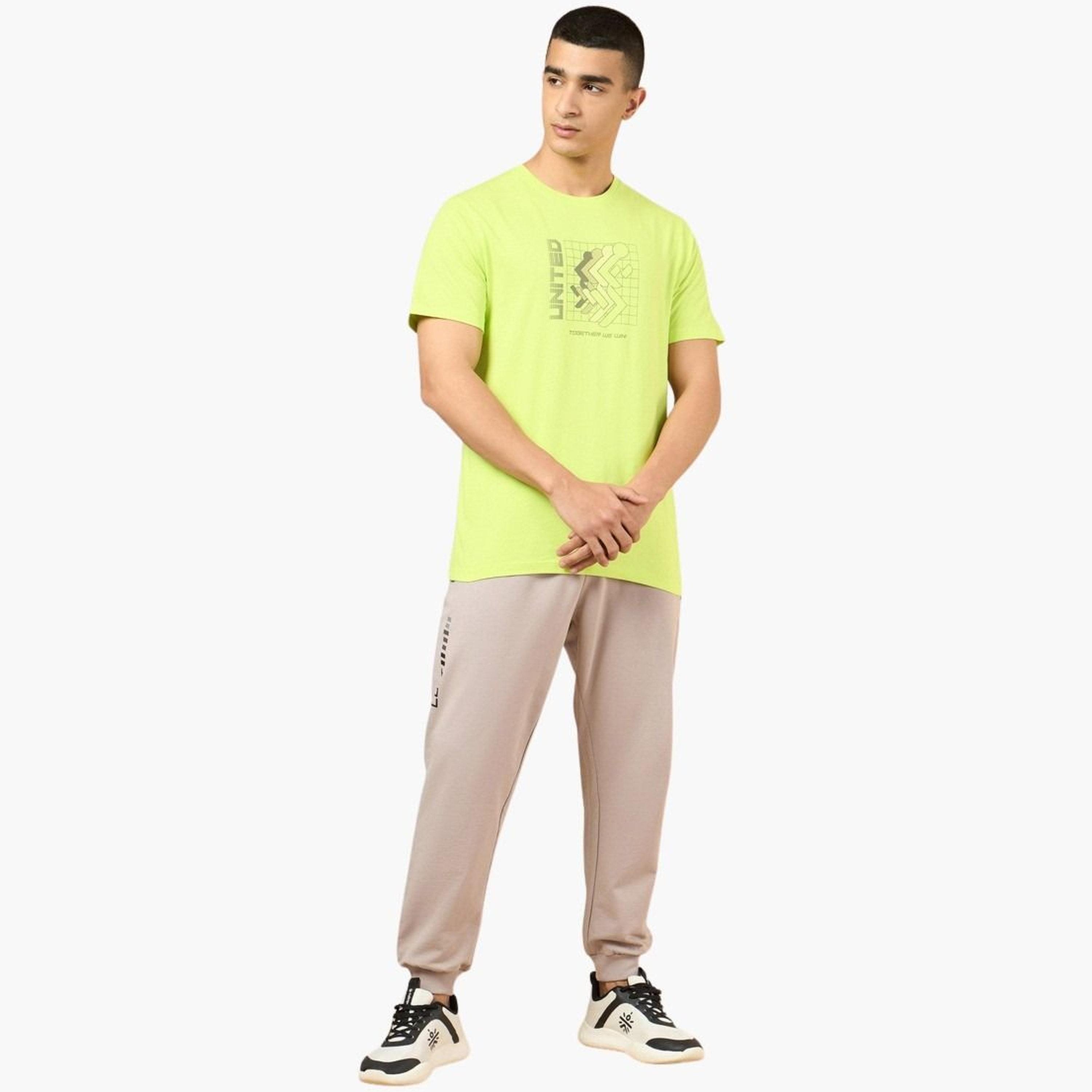 Cult X Styli Men Yellow Marathon Graphic Print Short Sleeve T-Shirt-men-clothing-sportswearandactivewear-tshirtsandpolos-image-3
