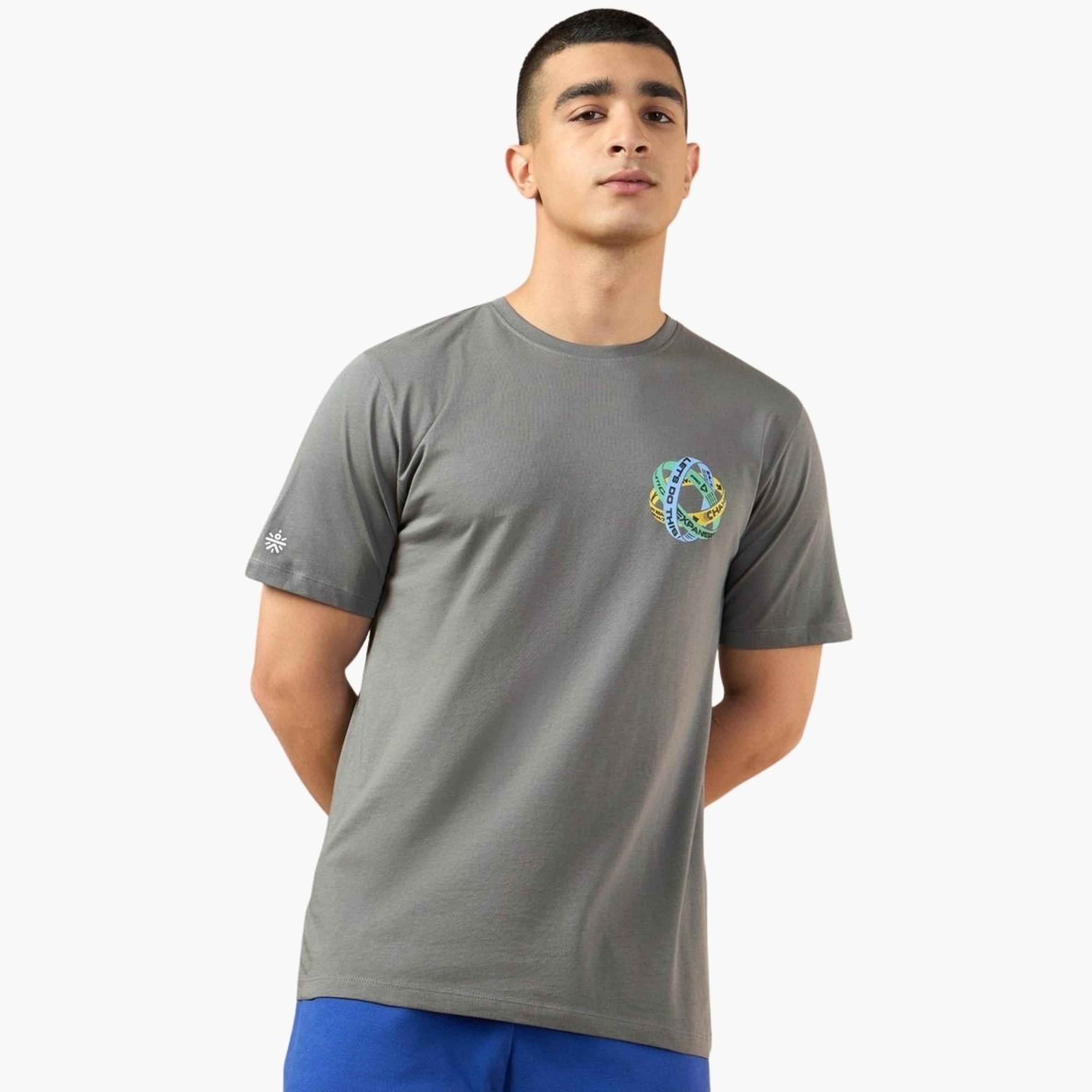Cult X Styli Men Grey Graphic Print Short Sleeve T-Shirt-men-clothing-tshirtsandpolos-tshirts-image-1