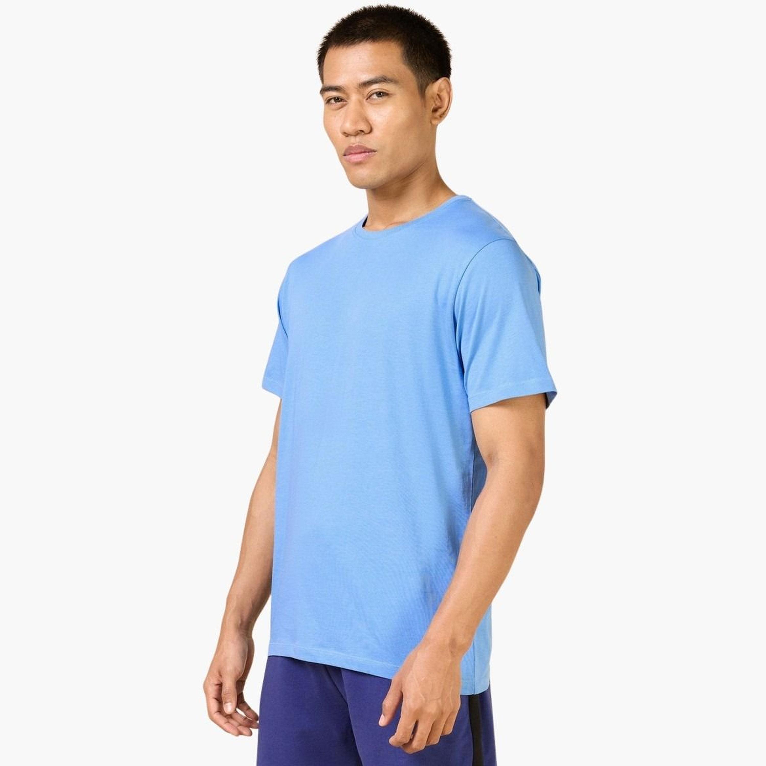 Cult X Styli Men Blue Own Your Cult Graphic Print Short Sleeve T-Shirt-men-clothing-sportswearandactivewear-tshirtsandpolos-image-1