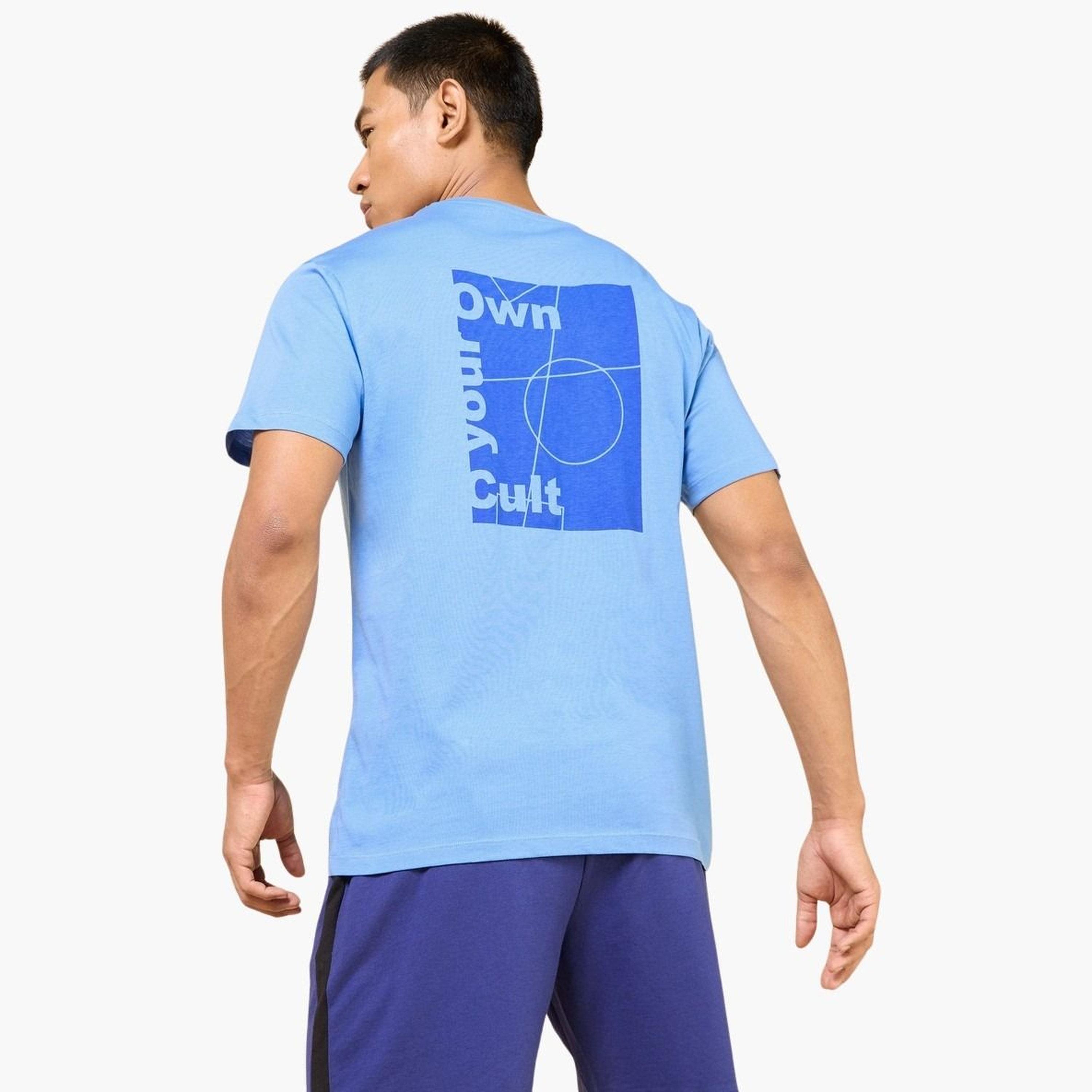 Cult X Styli Men Blue Own Your Cult Graphic Print Short Sleeve T-Shirt-men-clothing-sportswearandactivewear-tshirtsandpolos-image-3