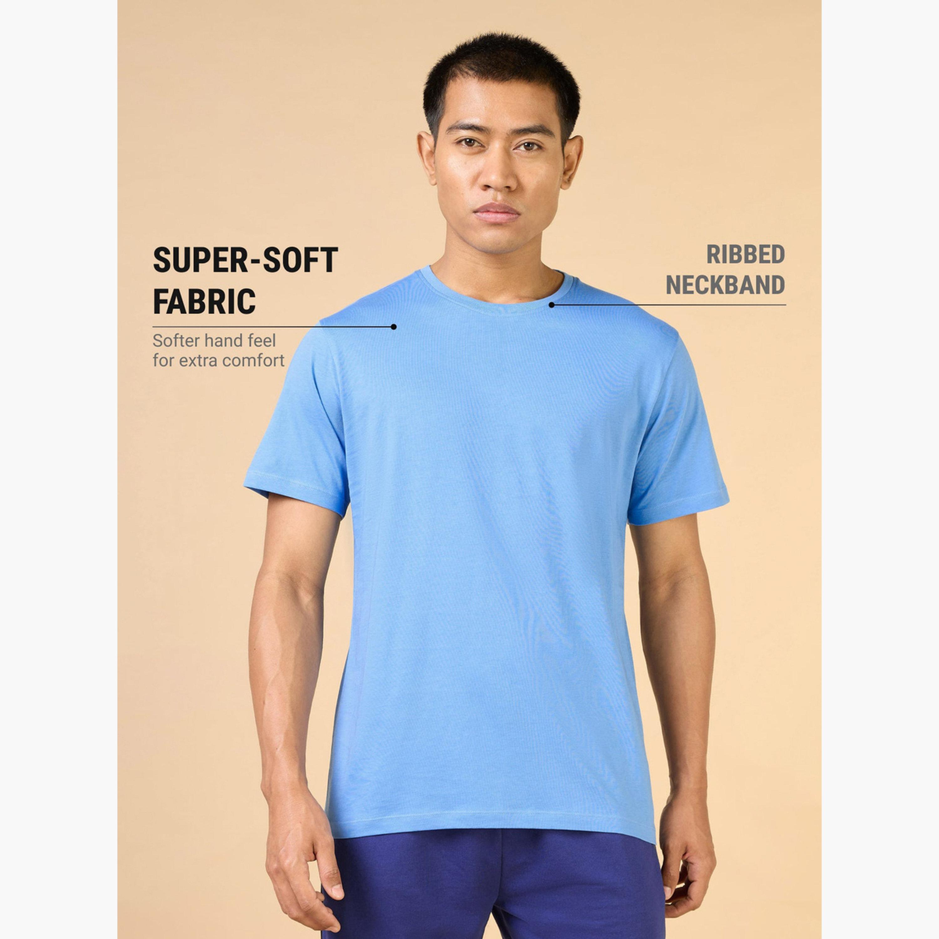 Cult X Styli Men Blue Own Your Cult Graphic Print Short Sleeve T-Shirt-men-clothing-sportswearandactivewear-tshirtsandpolos-image-5