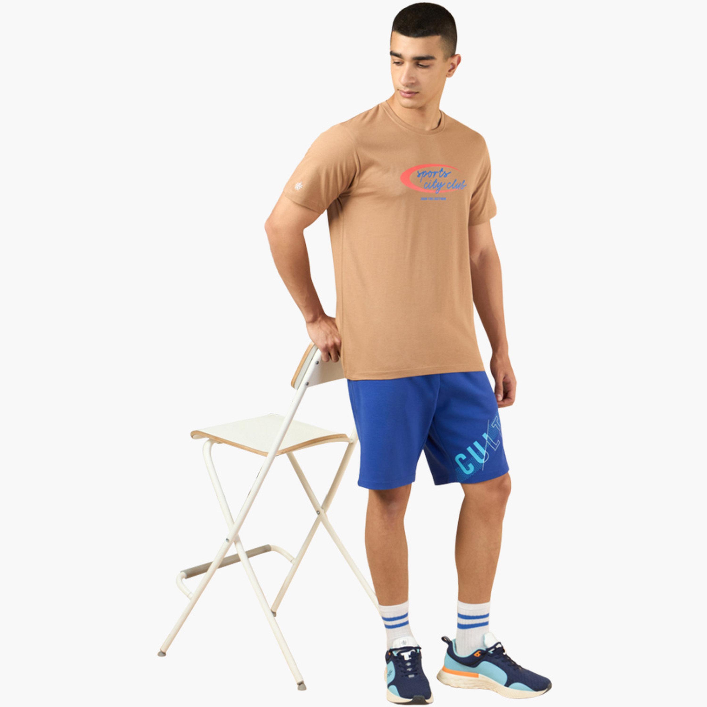 Cult X Styli Men Brown Sports City Club Graphic Print Short Sleeve T-Shirt-men-clothing-tshirtsandpolos-tshirts-image-2
