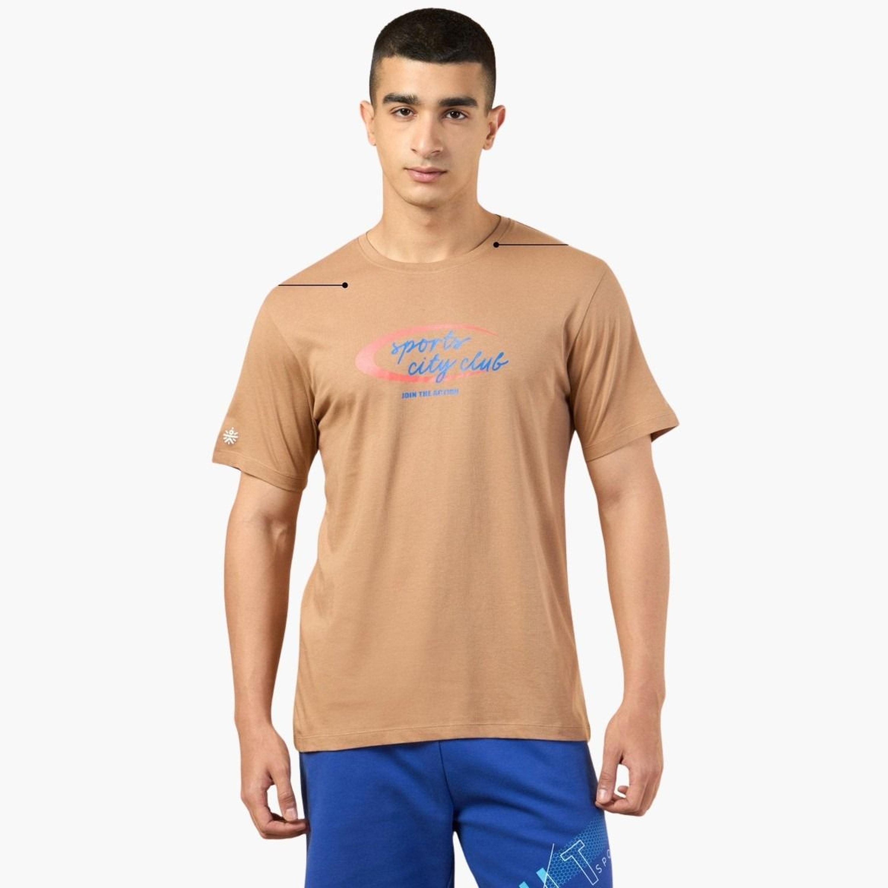 Cult X Styli Men Brown Sports City Club Graphic Print Short Sleeve T-Shirt-men-clothing-tshirtsandpolos-tshirts-image-4