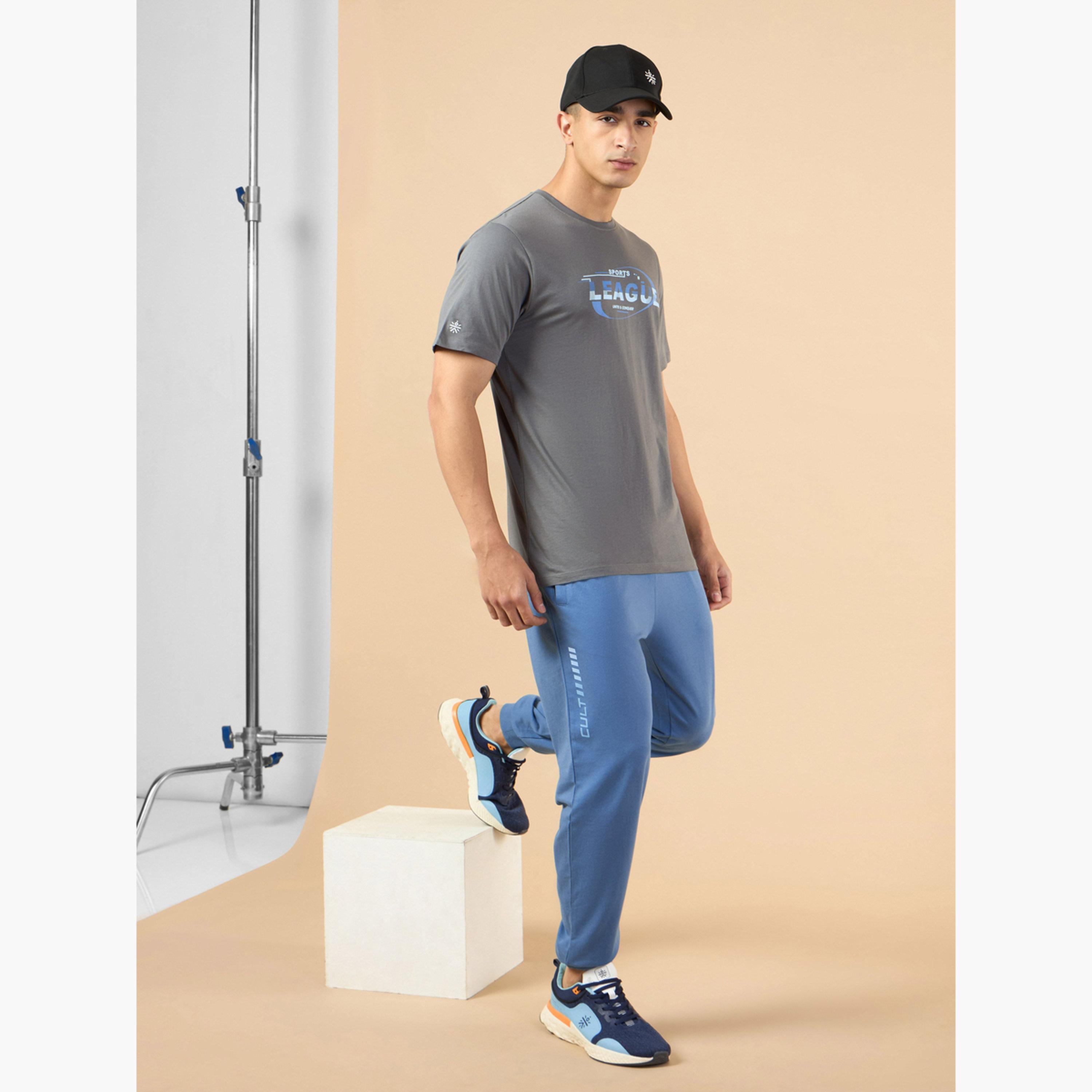 Cult X Styli Men Grey Sports League Graphic Print Short Sleeve T-Shirt-men-clothing-sportswearandactivewear-tshirtsandpolos-image-2