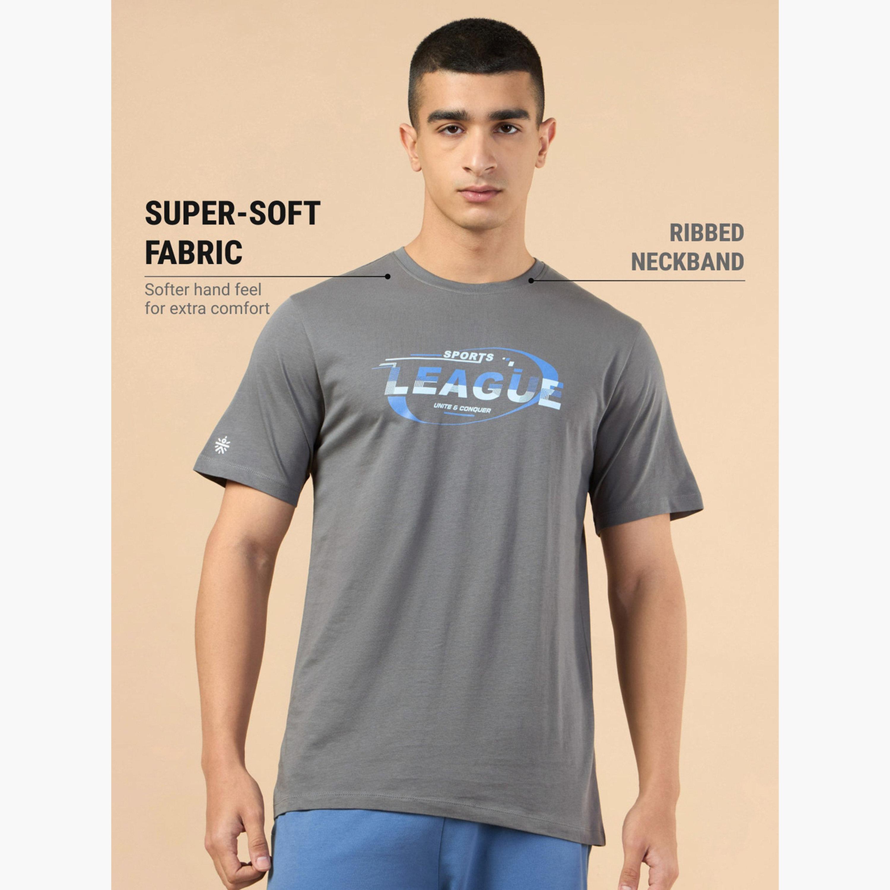 Cult X Styli Men Grey Sports League Graphic Print Short Sleeve T-Shirt-men-clothing-sportswearandactivewear-tshirtsandpolos-image-4