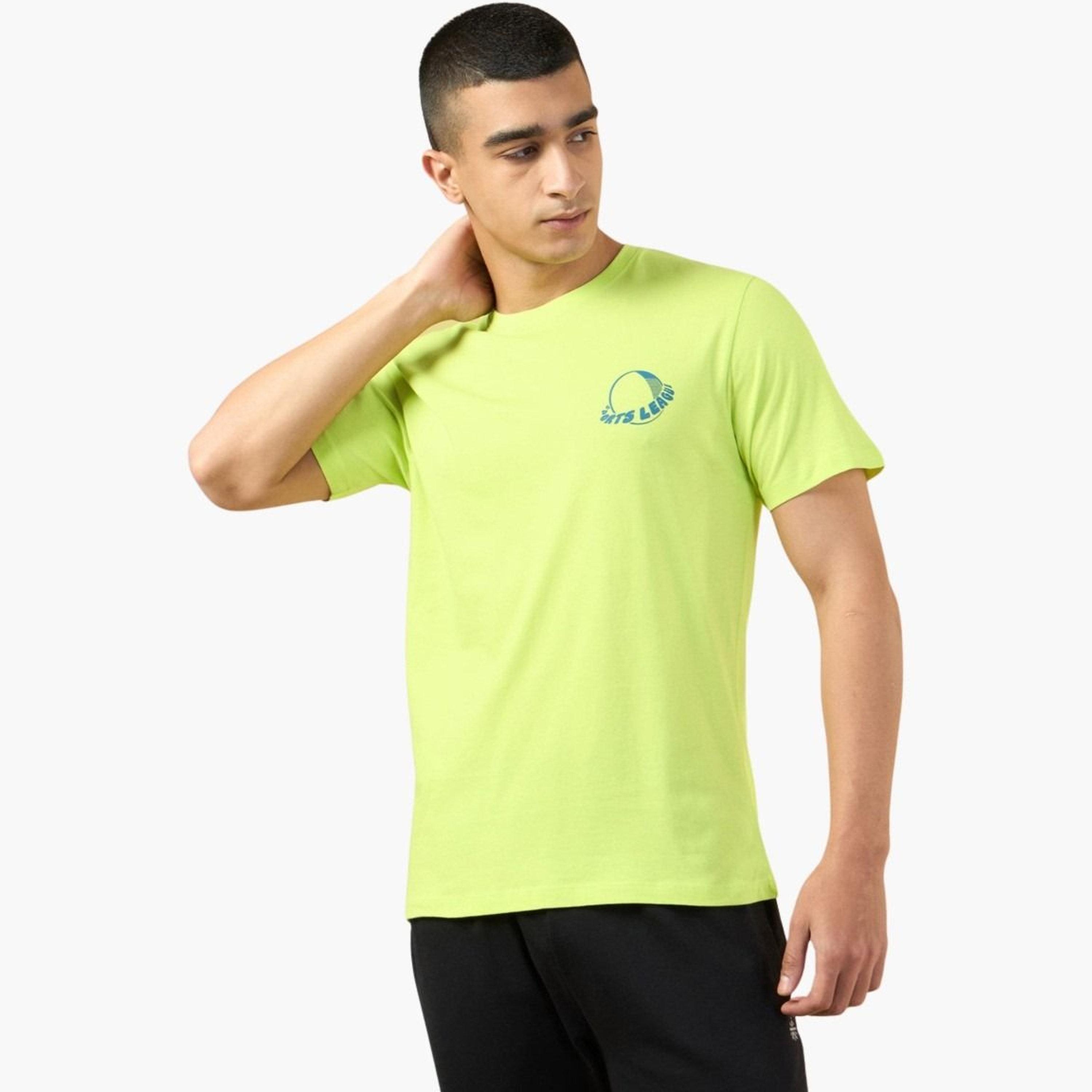 كولت × ستايلي - تي شيرت أصفر بأكمام قصيرة وطبعة جرافيكية للرجال-men-clothing-sportswearandactivewear-tshirtsandpolos-image-5