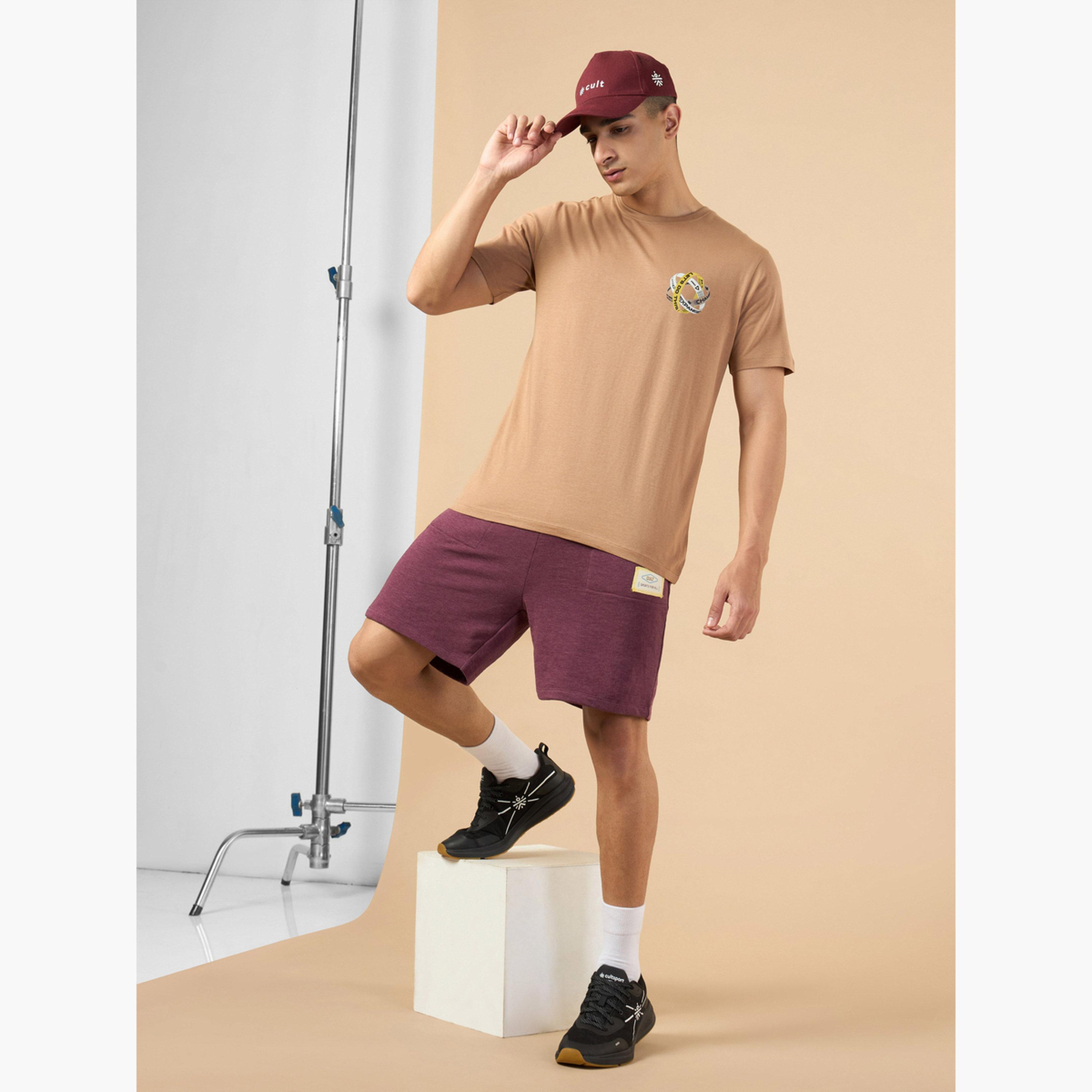 Cult X Styli Men Brown Graphic Print Short Sleeve T-Shirt-men-clothing-sportswearandactivewear-tshirtsandpolos-image-3