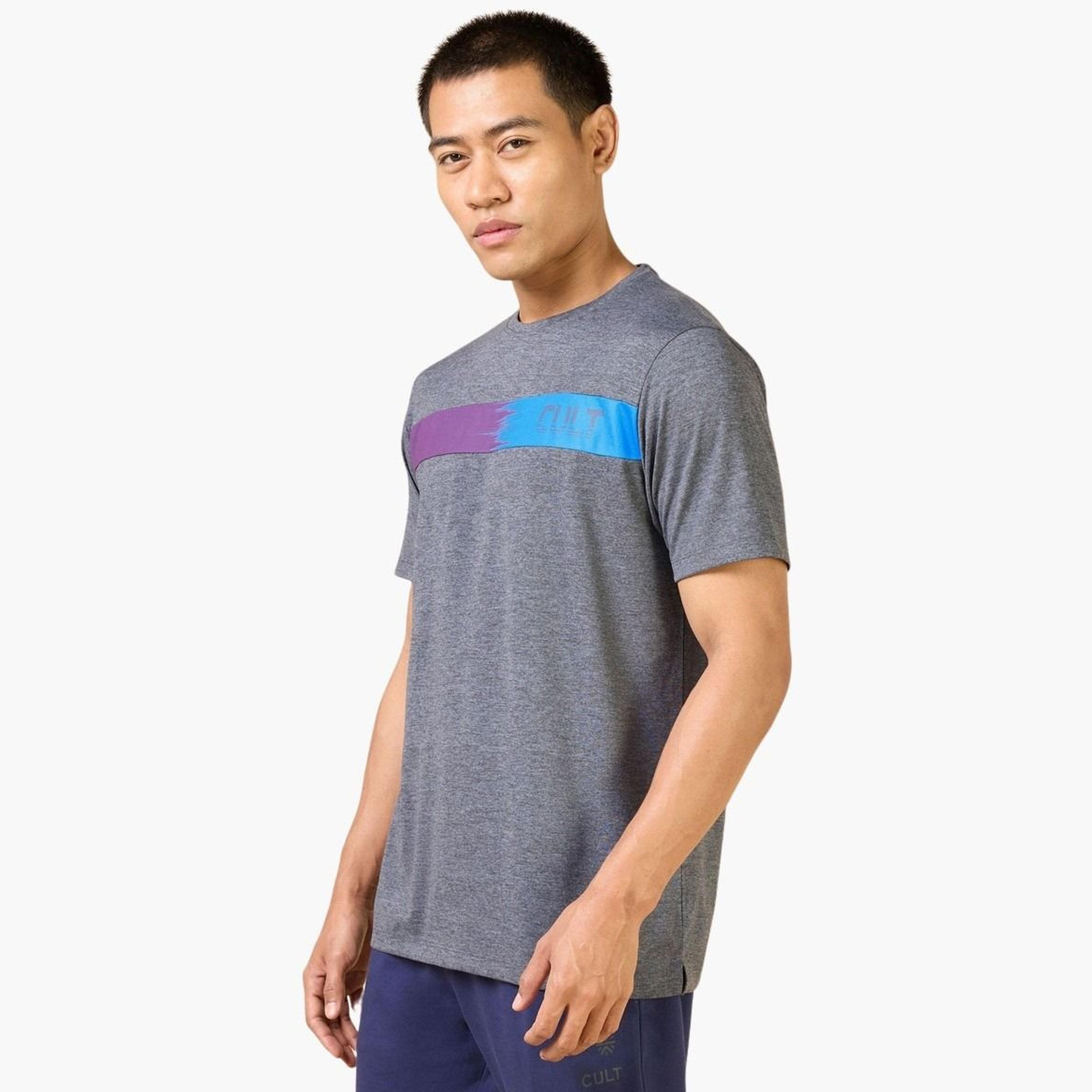 Cult X Styli Men Black Graphic Print COMFORtech T-Shirt-men-clothing-tshirtsandpolos-tshirts-image-1