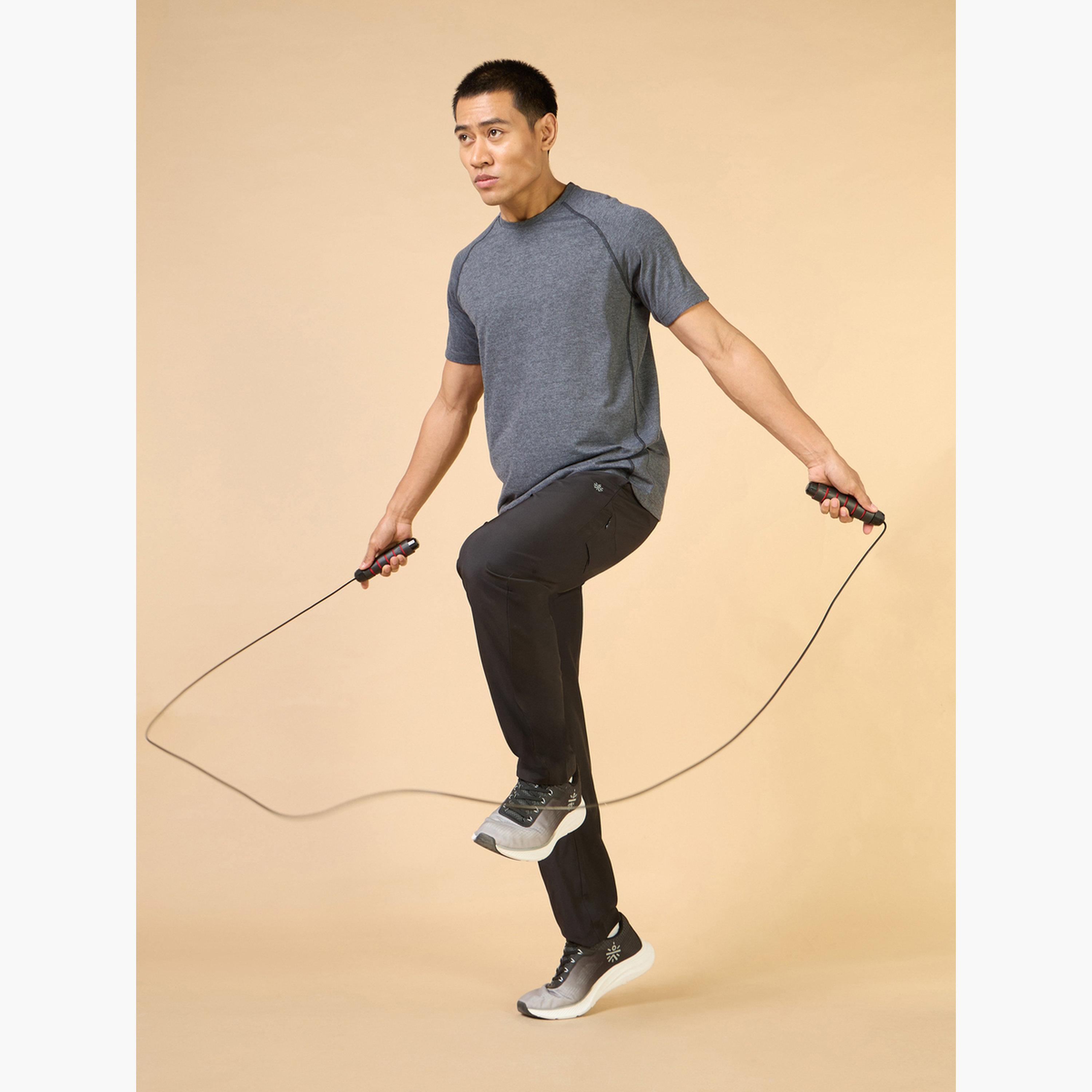 Cult X Styli Men Black Plain Sculpted COMFORTech T-Shirt-men-clothing-sportswearandactivewear-tshirtsandpolos-image-2