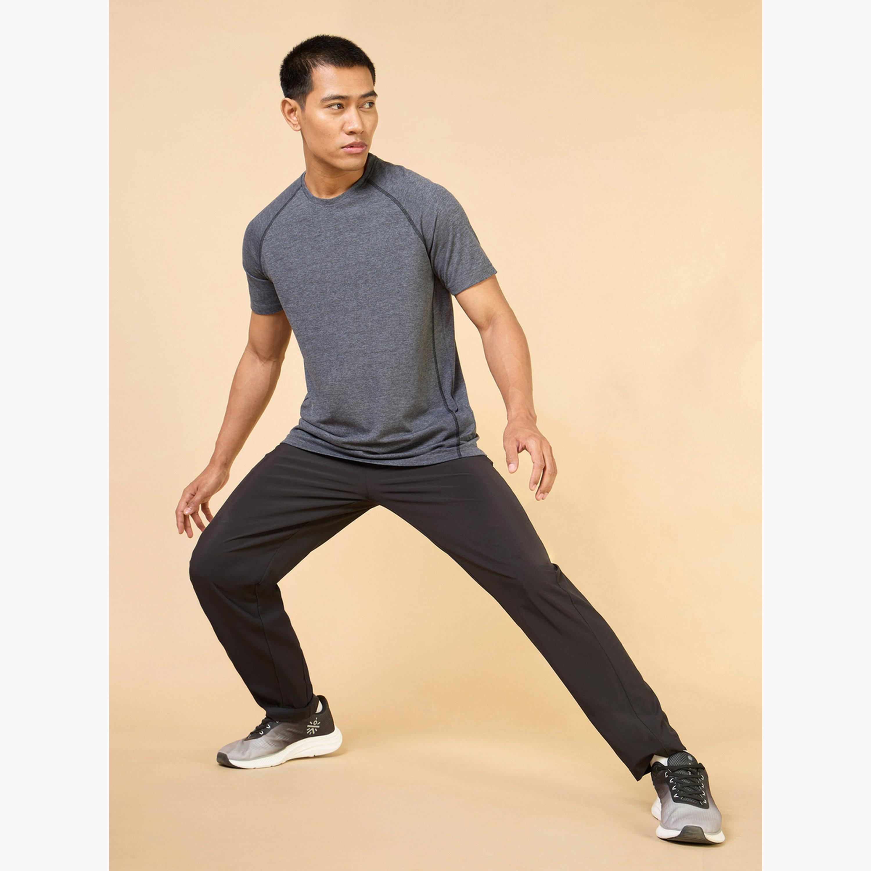 Cult X Styli Men Black Plain Sculpted COMFORTech T-Shirt-men-clothing-sportswearandactivewear-tshirtsandpolos-image-3