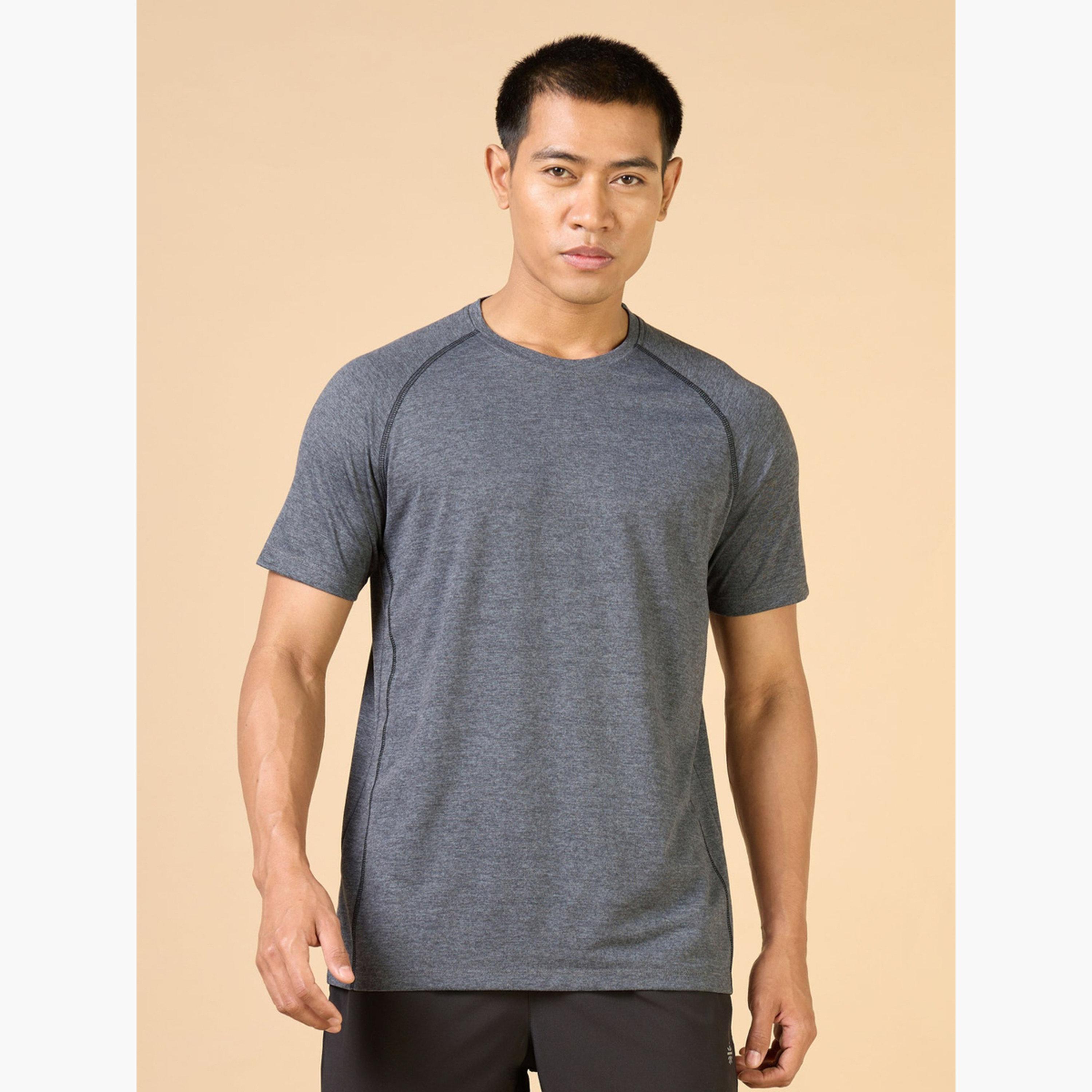 Cult X Styli Men Black Plain Sculpted COMFORTech T-Shirt-men-clothing-sportswearandactivewear-tshirtsandpolos-image-5