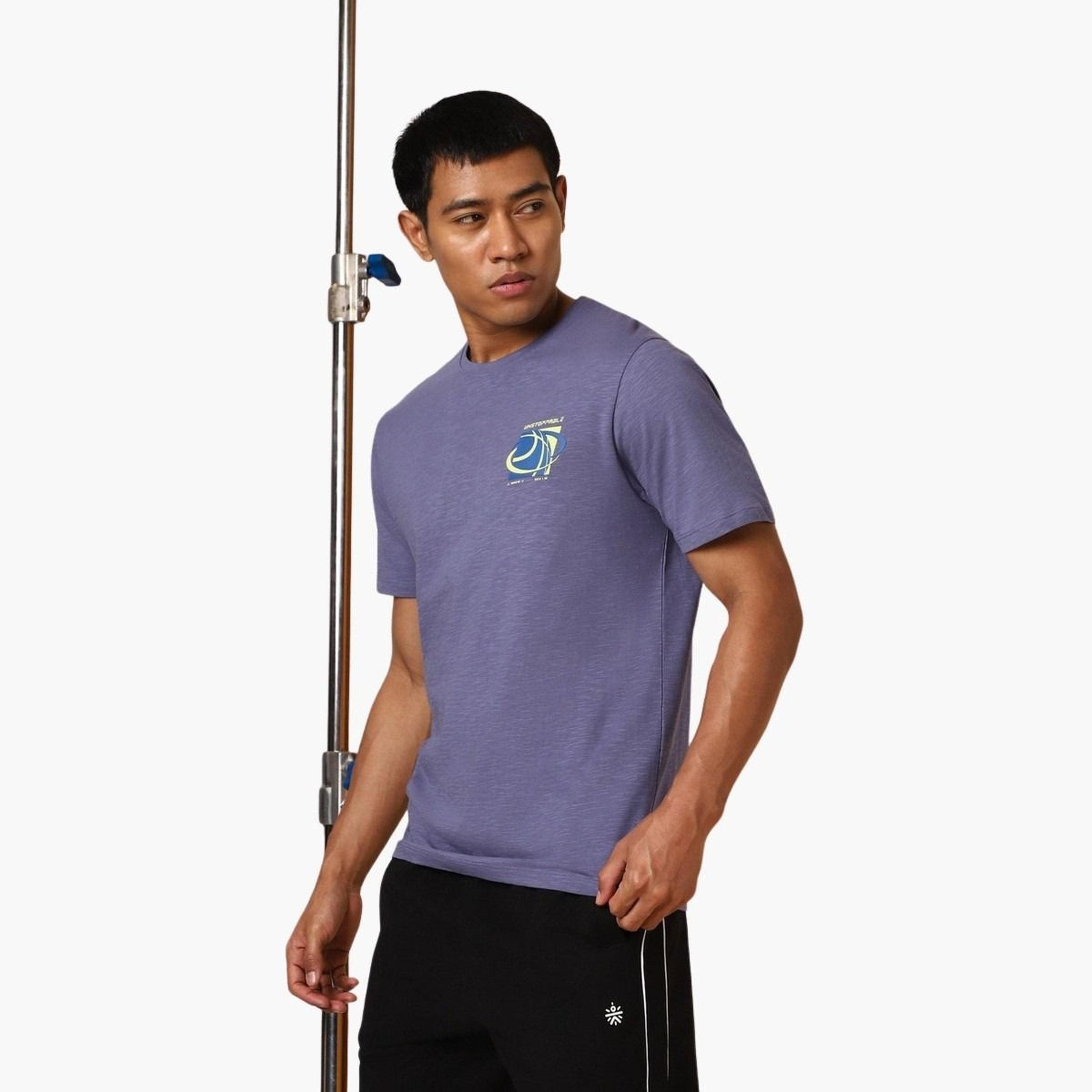 كوالت × ستايلي - تي شيرت رجالي بنفسجي مطبوع عليه عبارة Unstoppable-men-clothing-tshirtsandpolos-tshirts-image-1