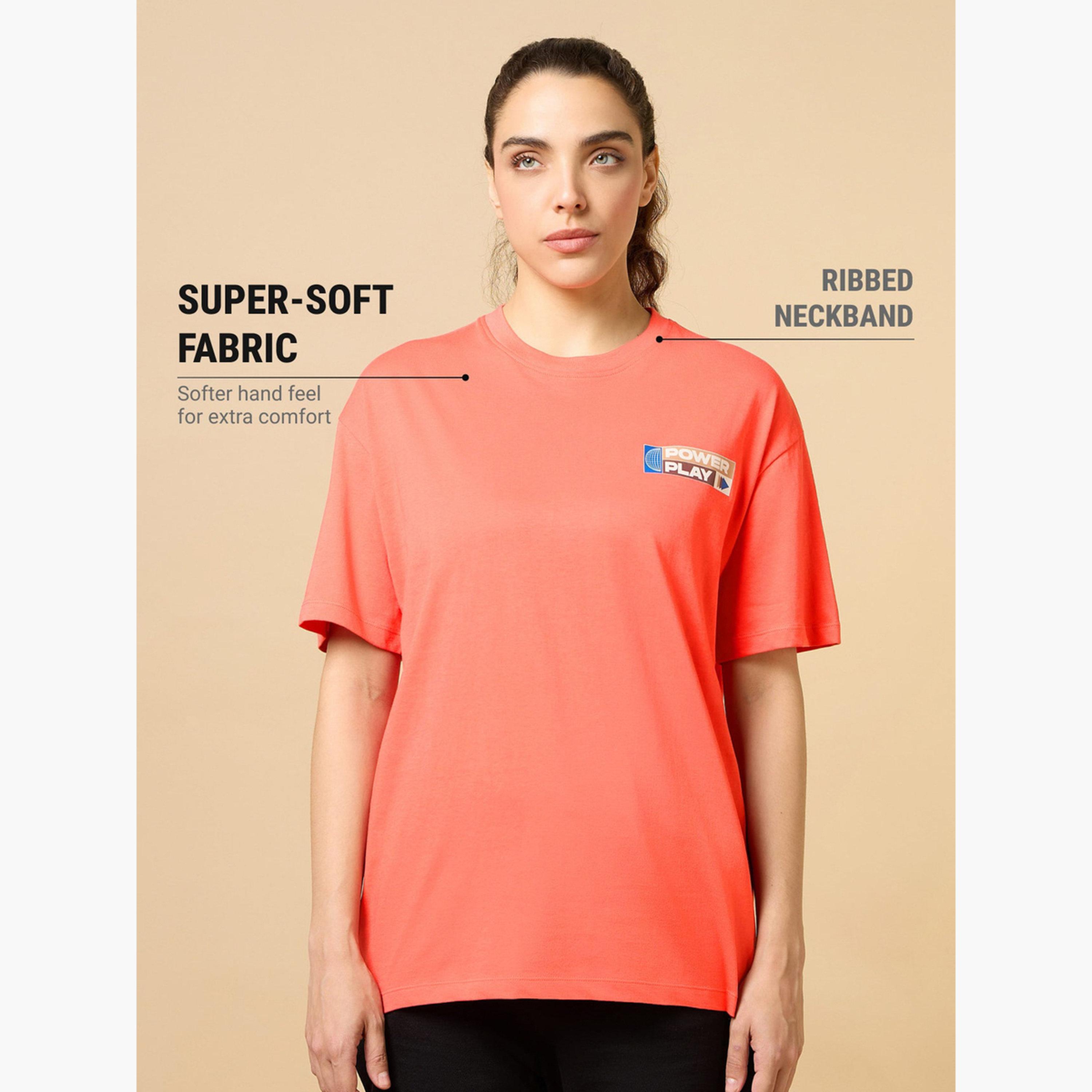 كالت × ستايلي - تي شيرت نسائي مريح بطباعة جرافيكية-women-clothing-tshirts-image-4