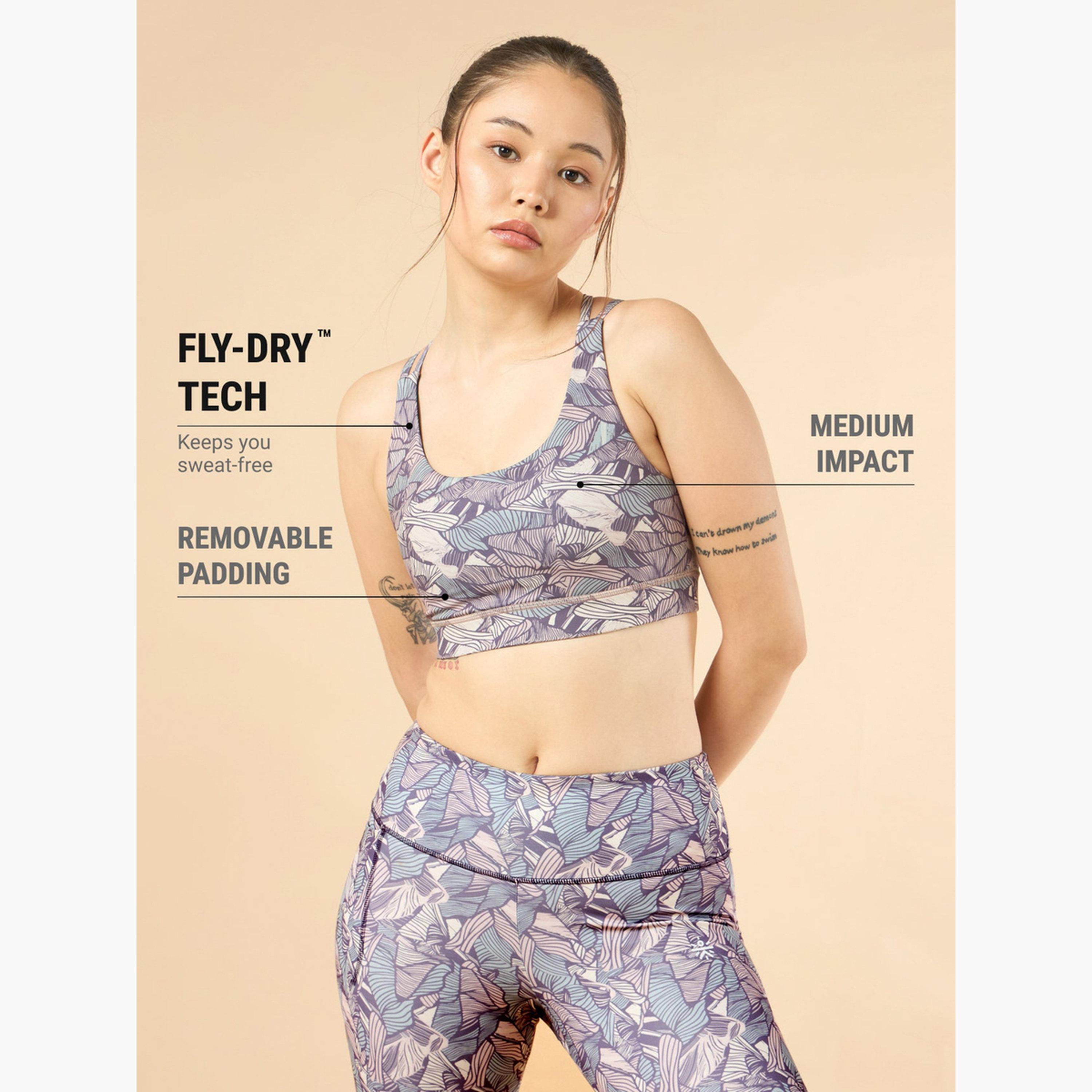 كالت × ستايلي - حمالة صدر رياضية متوسطة الدعم بطبعة زين غاردن-women-clothing-sportswearandactivewear-sportsbras-image-4