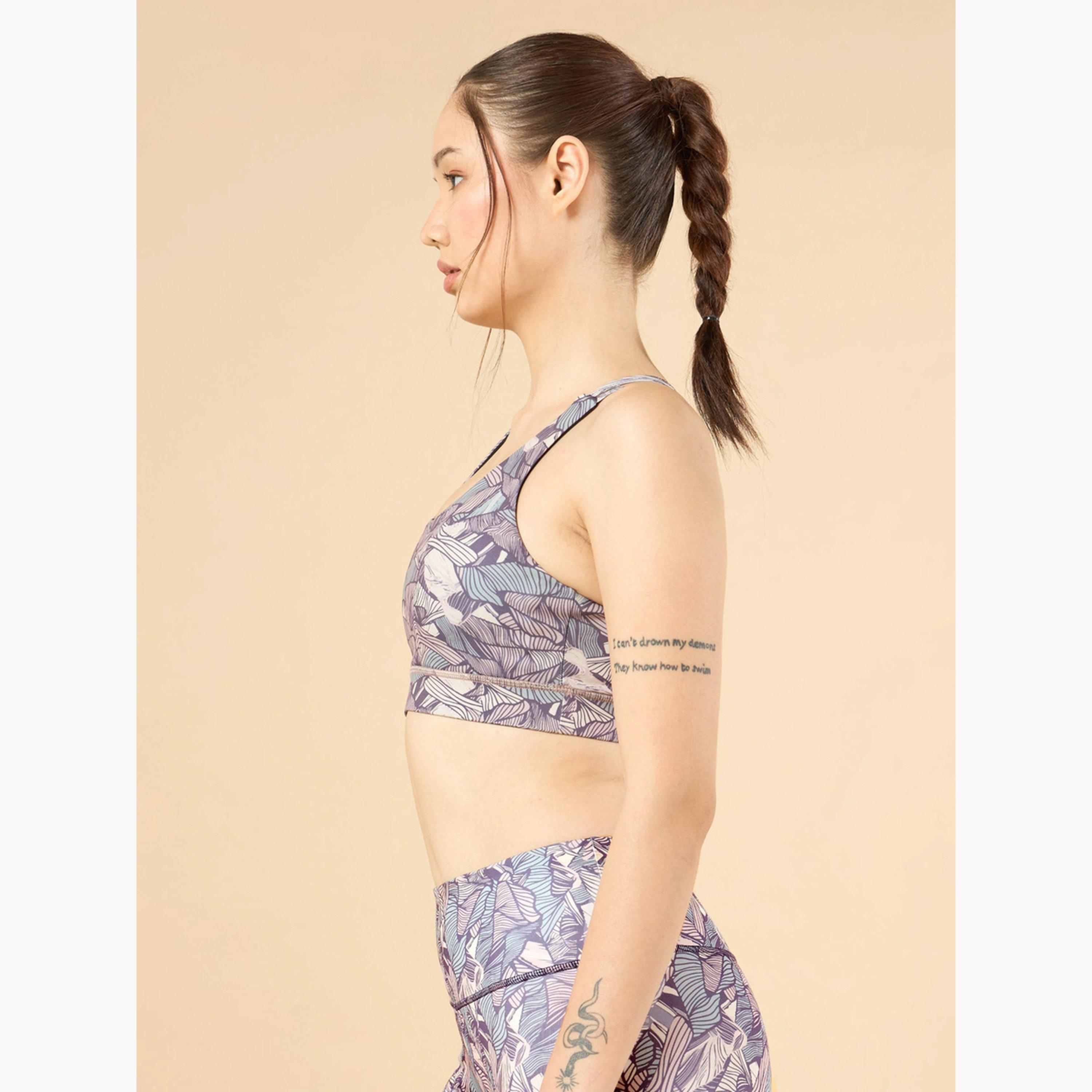 كالت × ستايلي - حمالة صدر رياضية متوسطة الدعم بطبعة زين غاردن-women-clothing-sportswearandactivewear-sportsbras-image-5