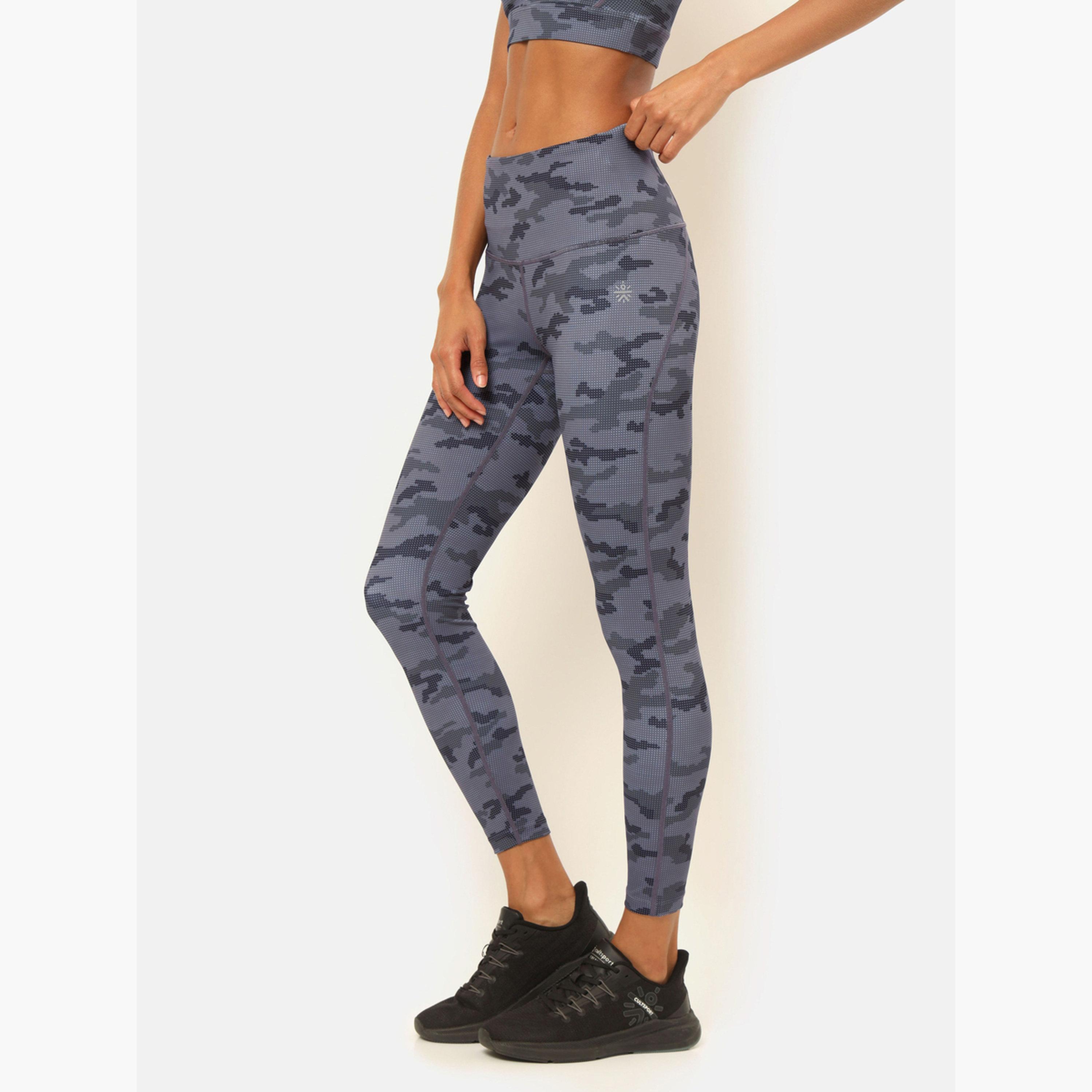 كولت × ستايلي - بنطال ضيق نقشة مموهة رمادية للنساء-women-clothing-bottoms-leggings-image-5