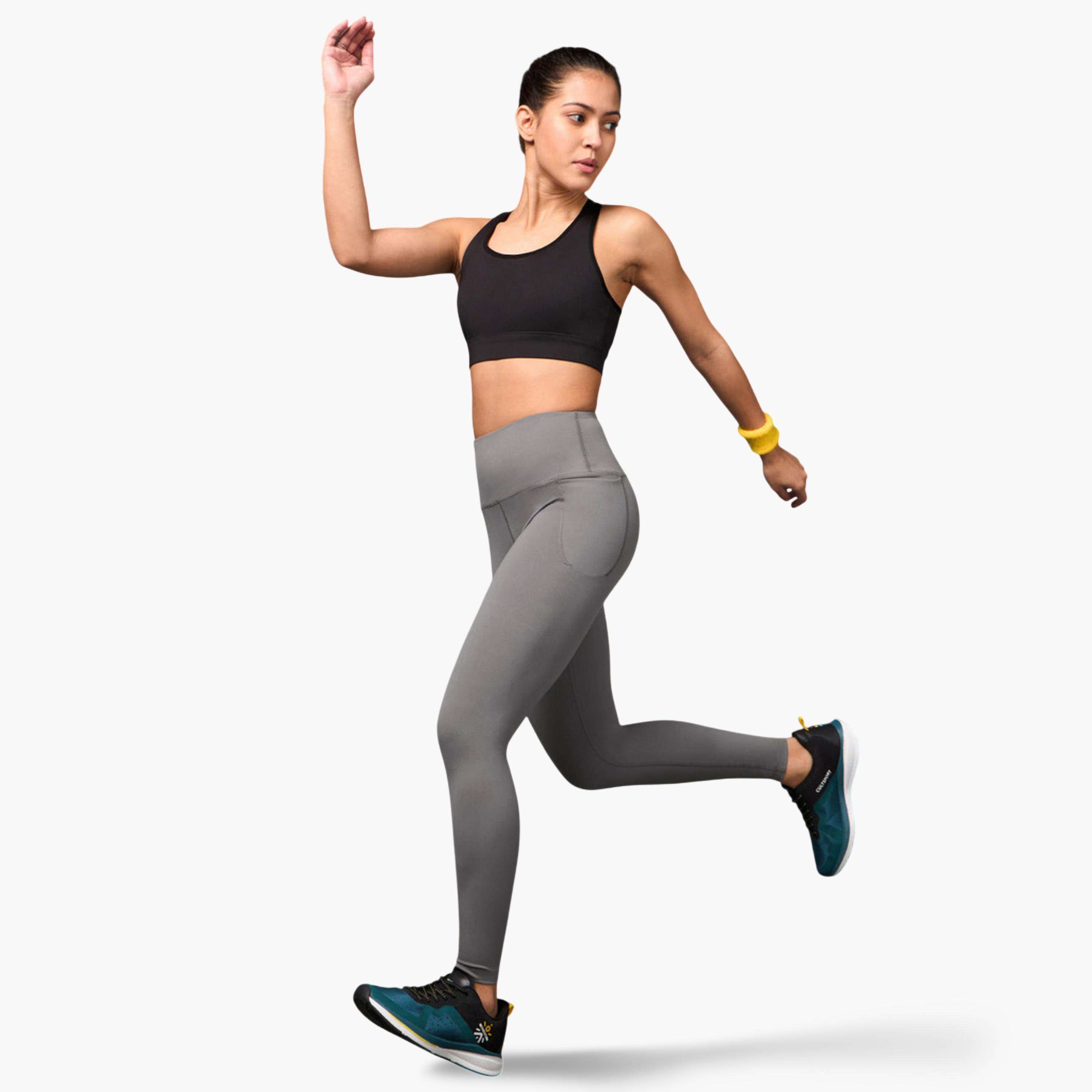ليقنز رمادي عالي الخصر مع جيب-women-clothing-leggings-image-2